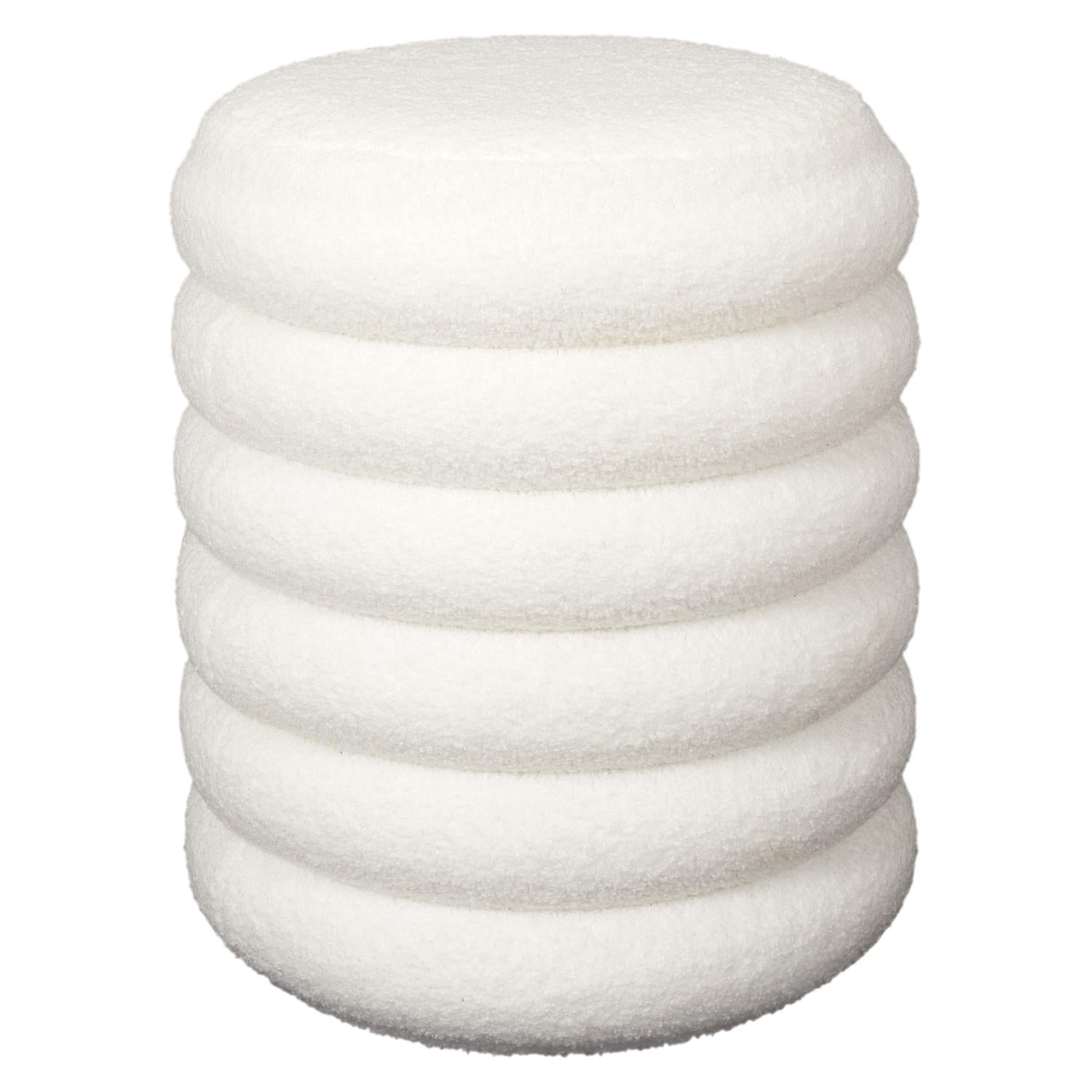 Pouf rangement bouclette Freya