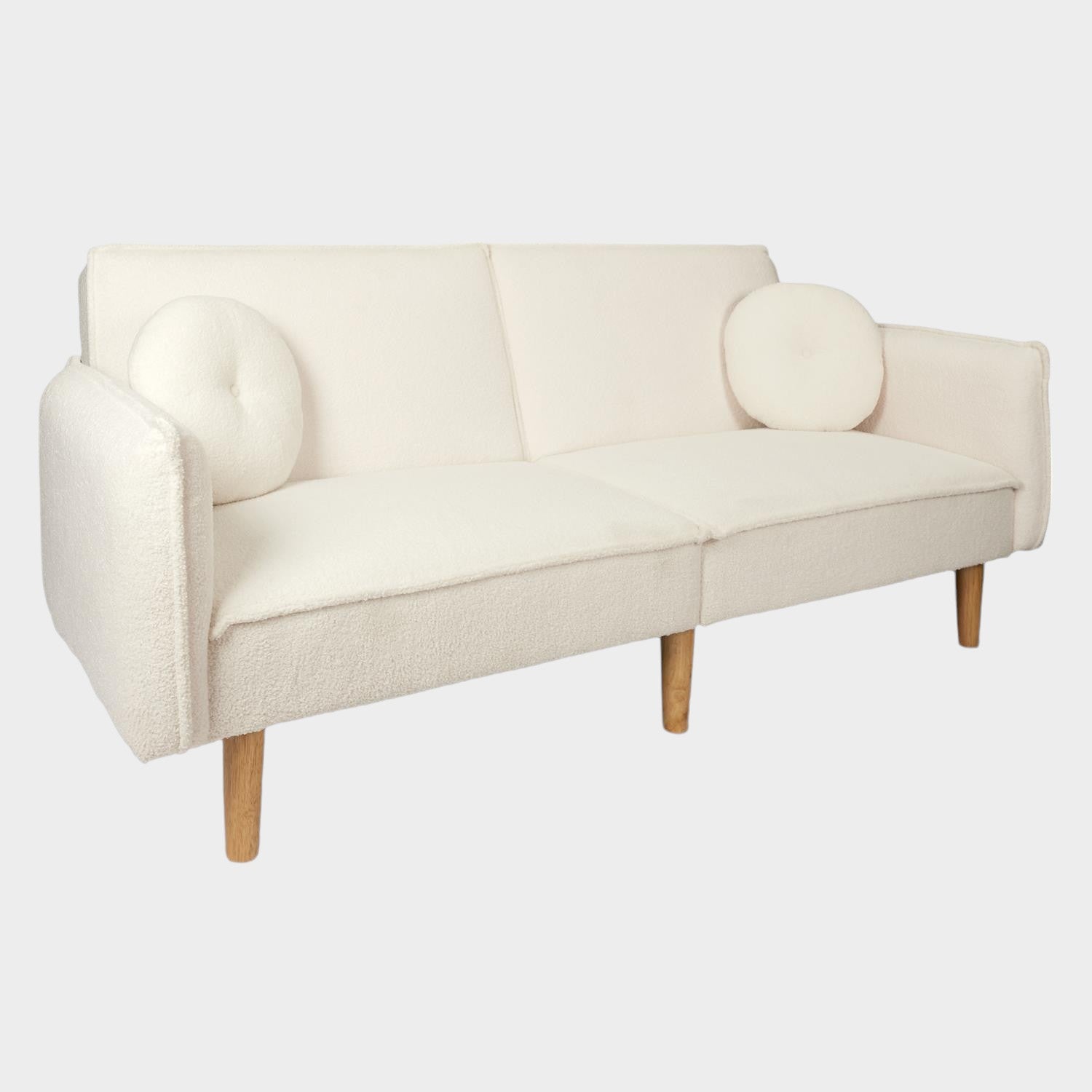 Canapé convertible bouclette