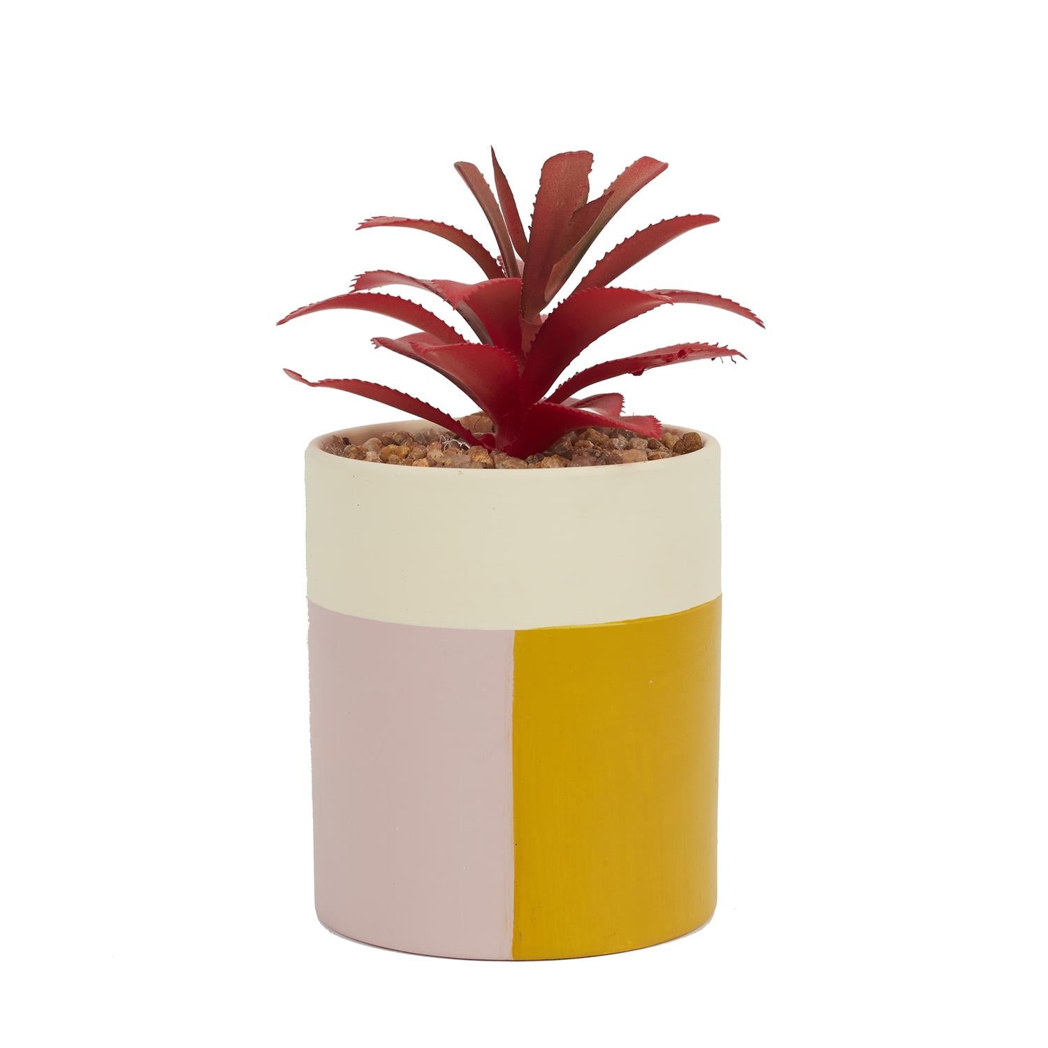 Plante artificielle colore block h16cm