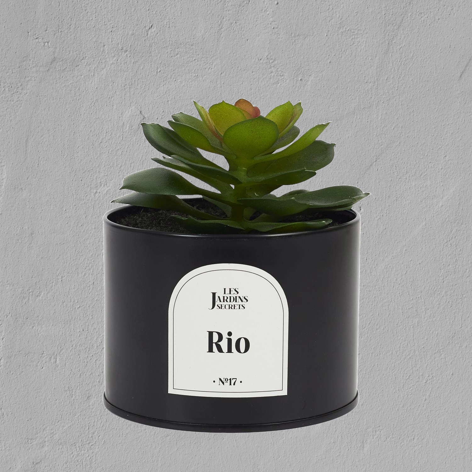 Plante artificielle oasis pot métal Rio