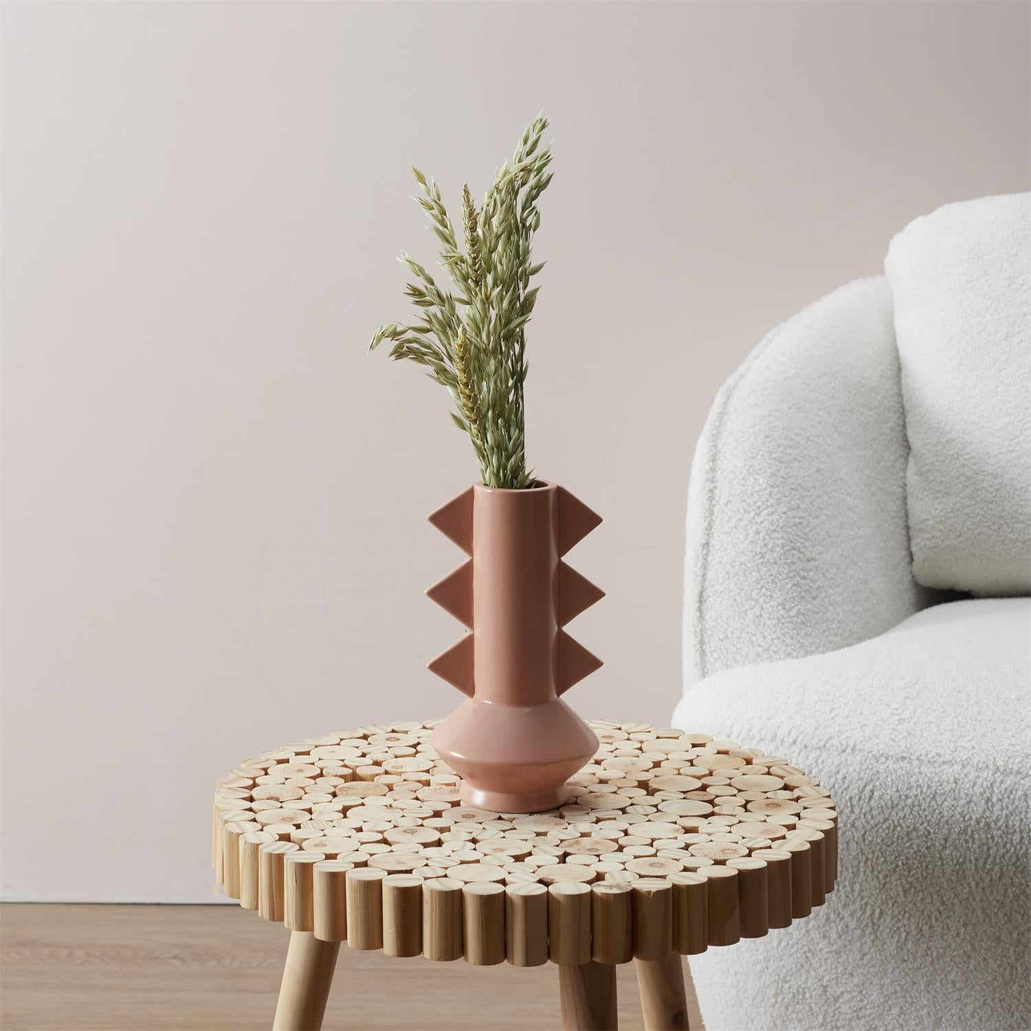 Vase céramique Lola h15cm Beige