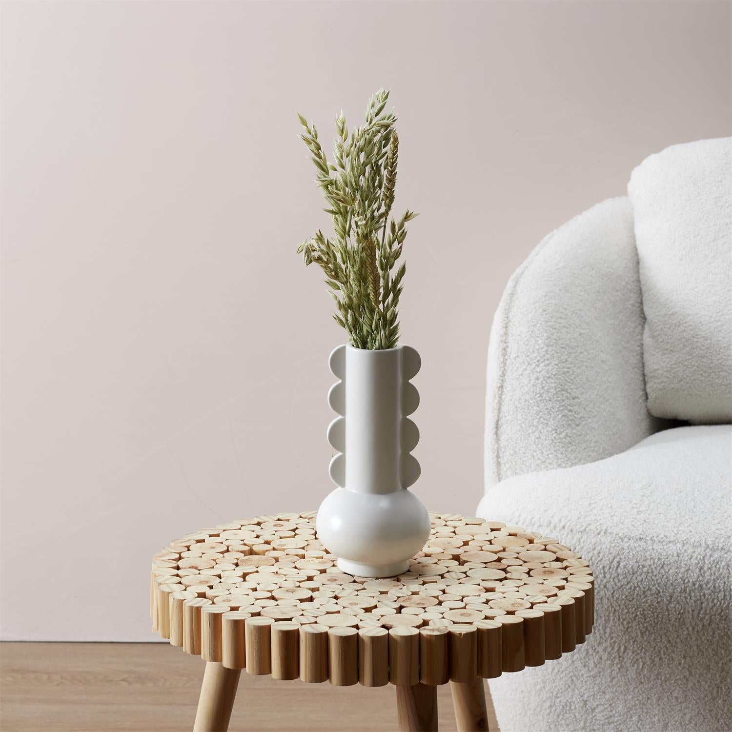 Vase céramique Lola h15cm Blanc