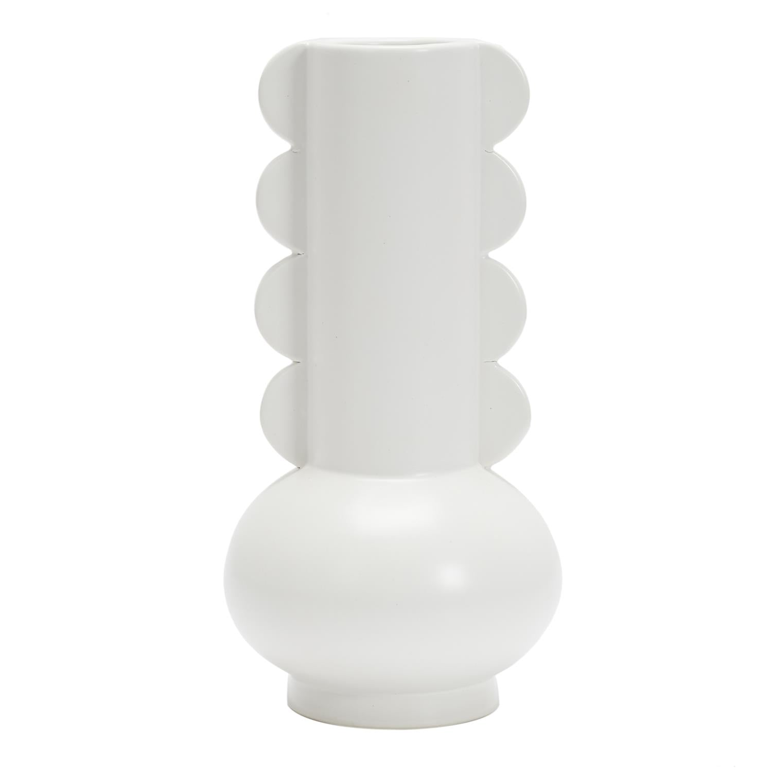 Vase céramique Lola h15cm Blanc