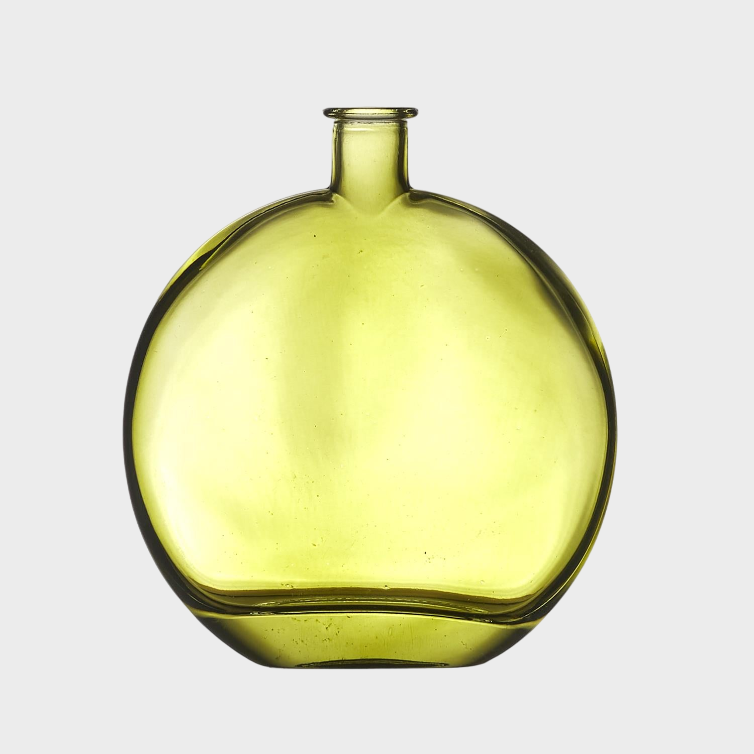 Vase verre rond h18.5cm Vert