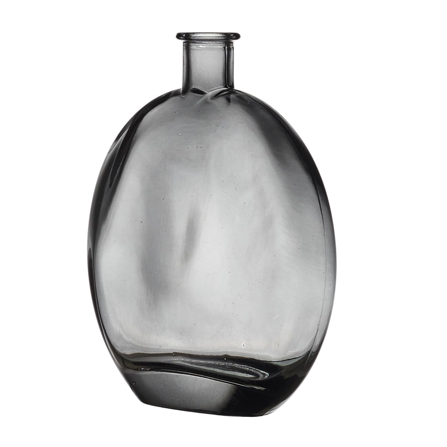 Vase verre rond h18.5cm Transparent