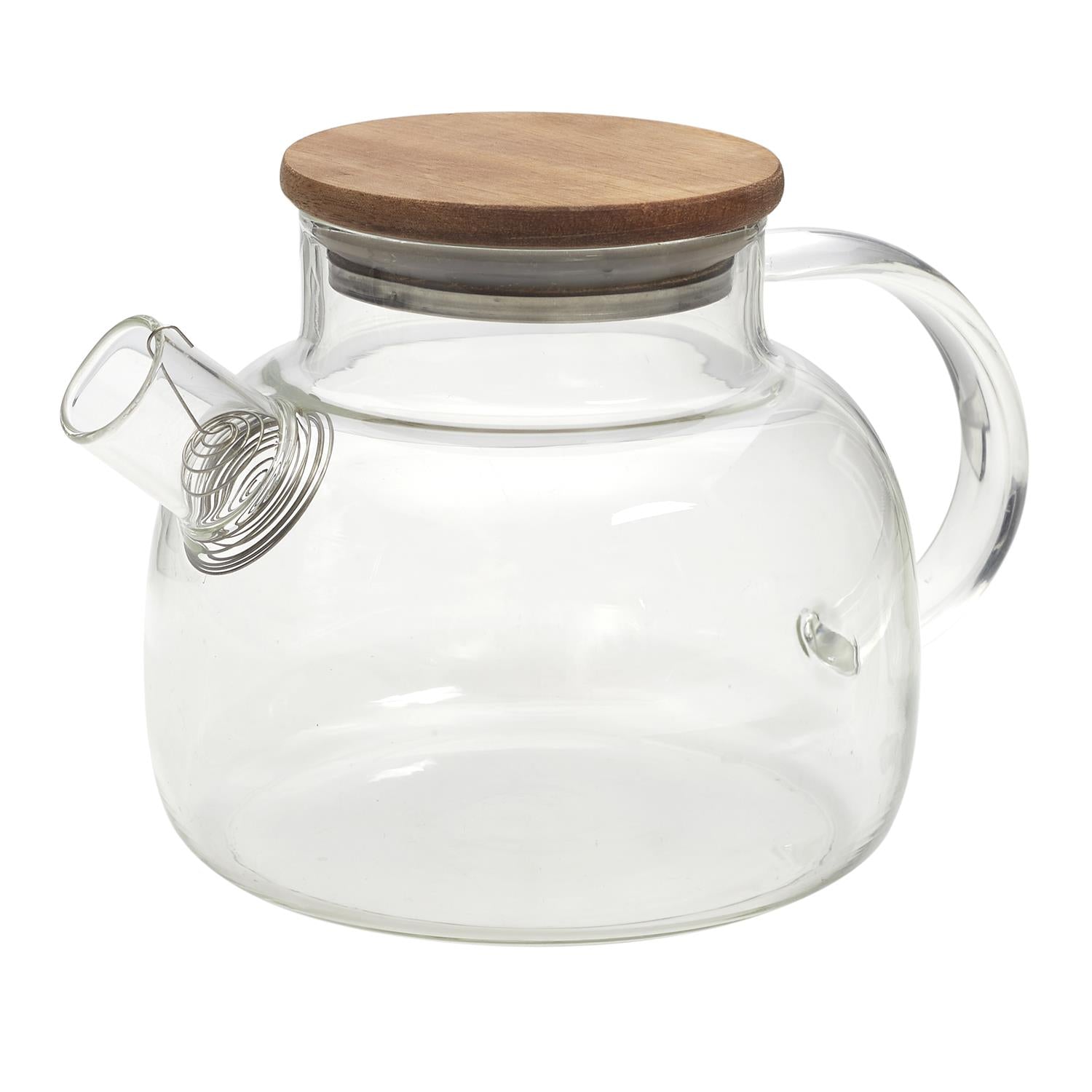SKÄLRYTA théière, verre transparent, 1 l