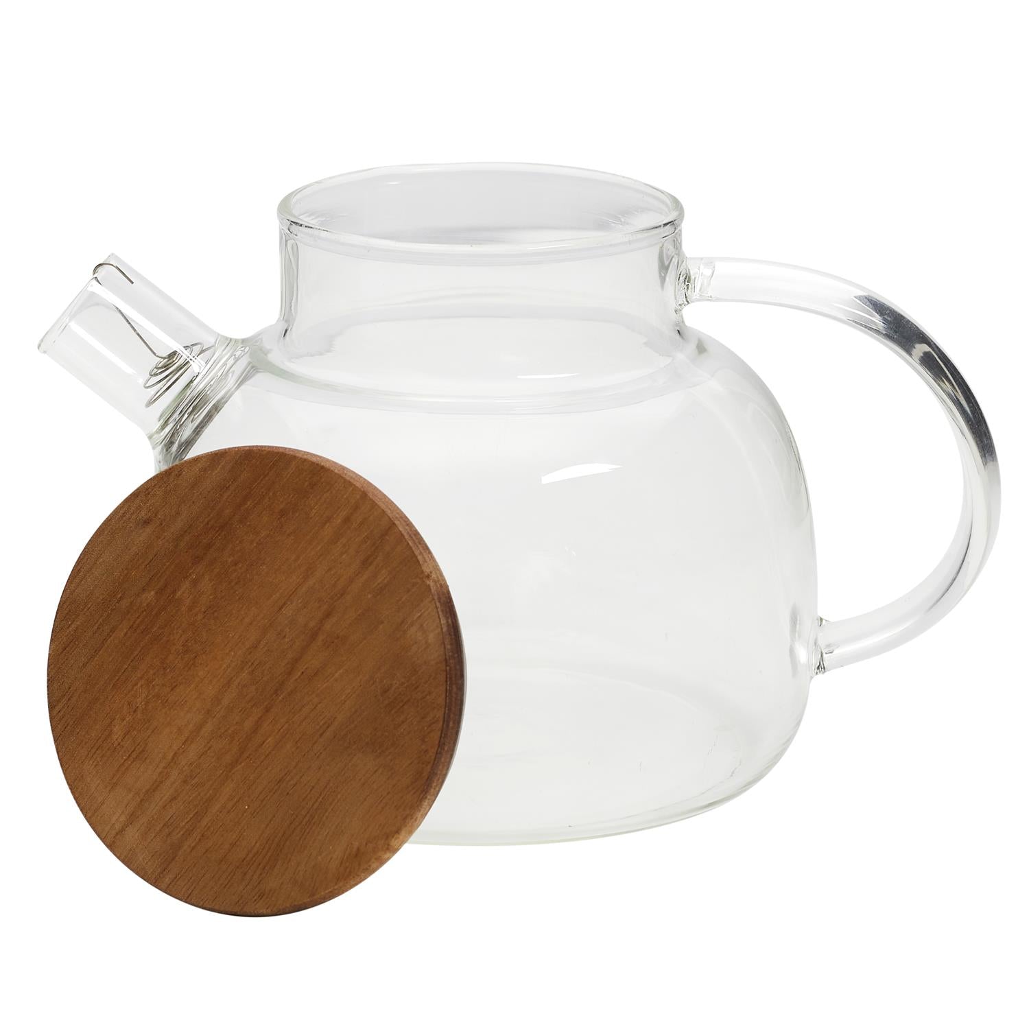 Théière verre acacia 90cl