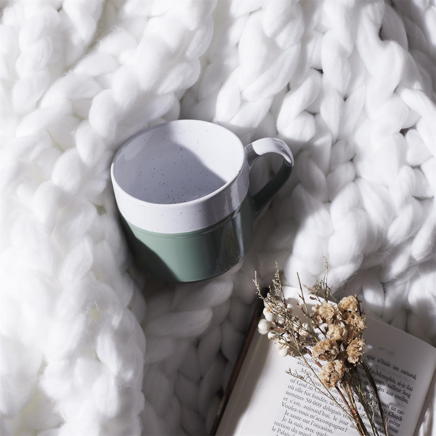 Mug bicolore 33cl Vert