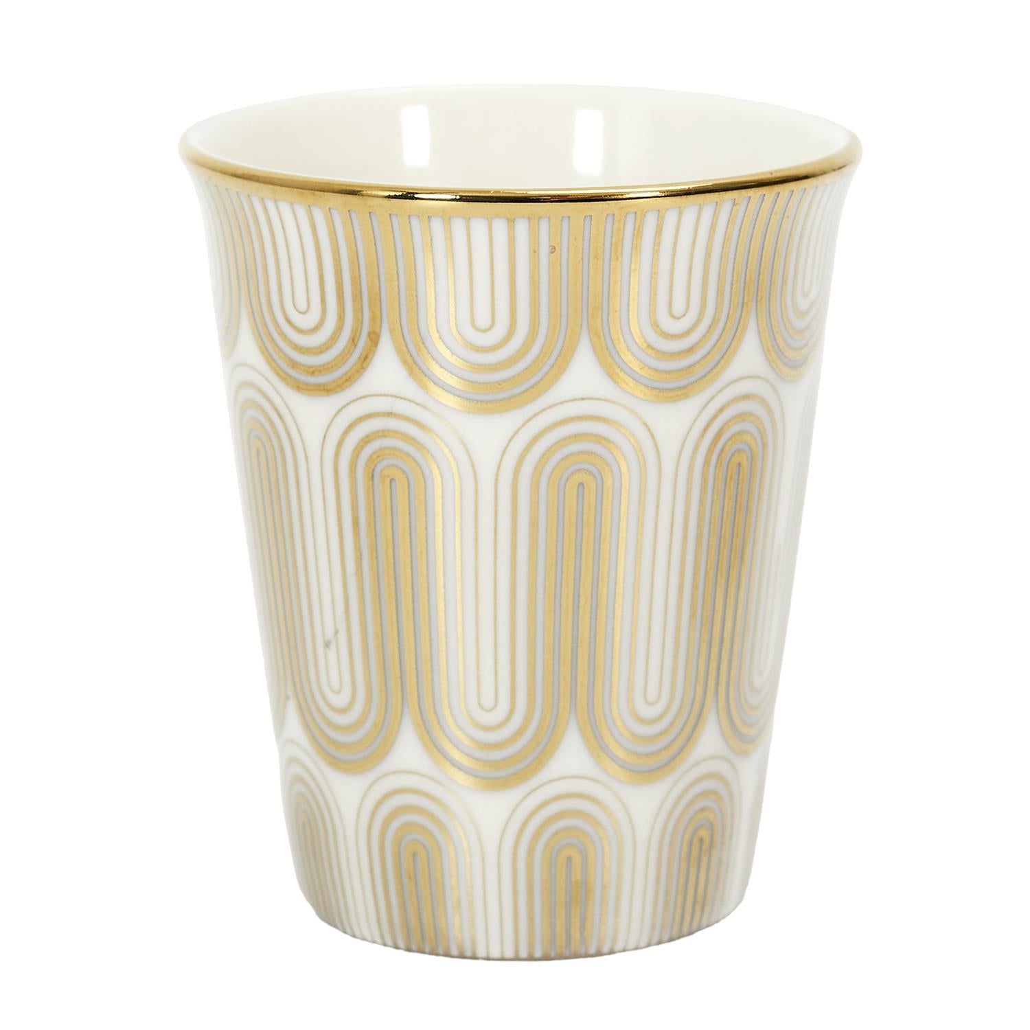 Gobelet expresso design gold 10cl