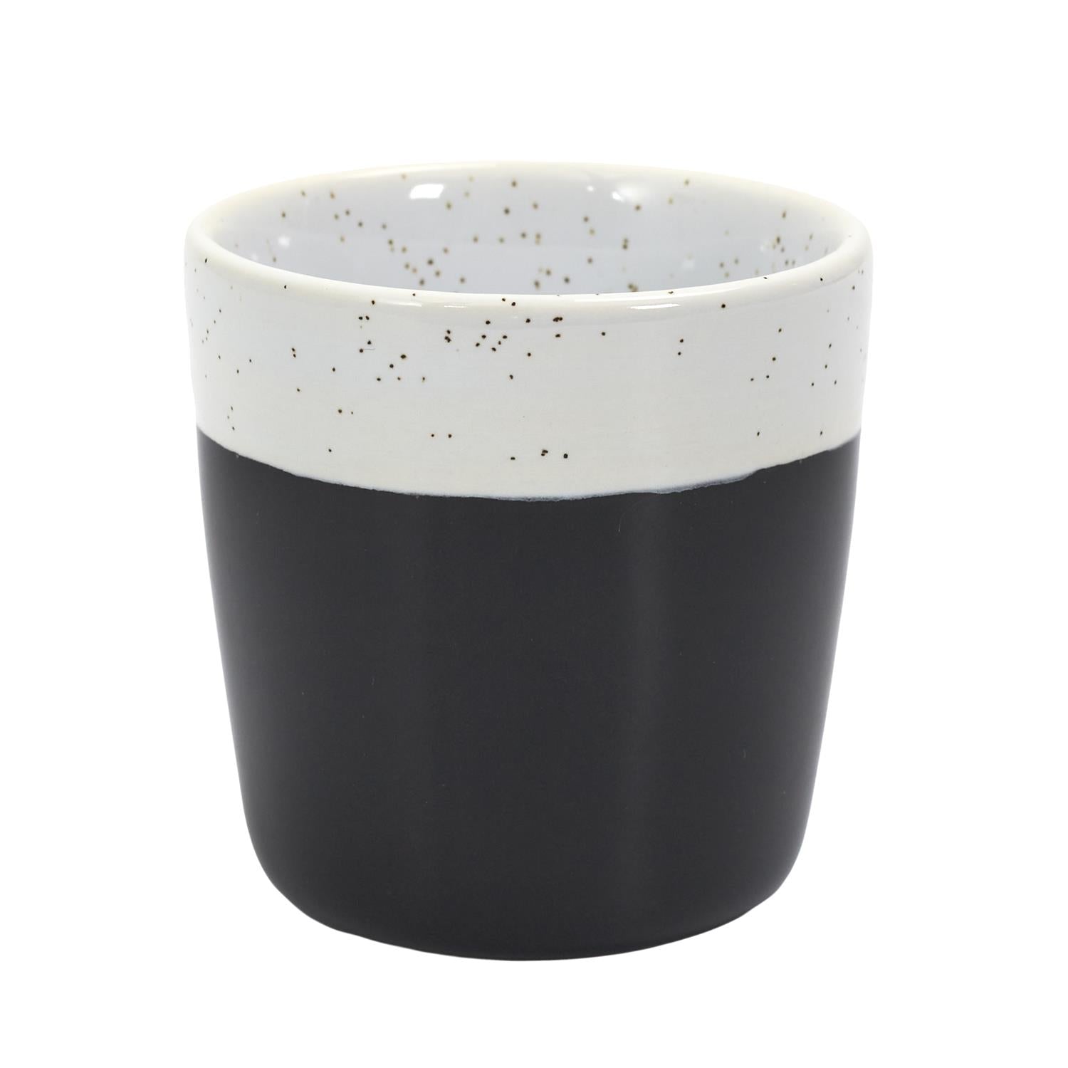 Gobelet expresso bicolore 10cl Noir