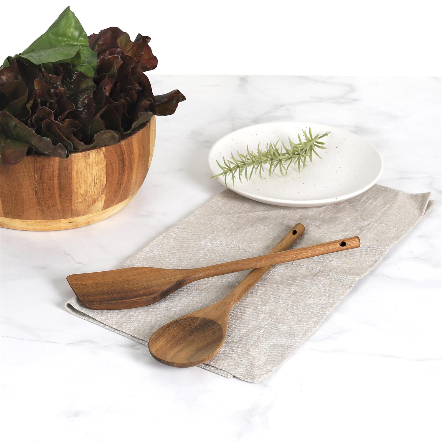 Cuillère et spatule acacia