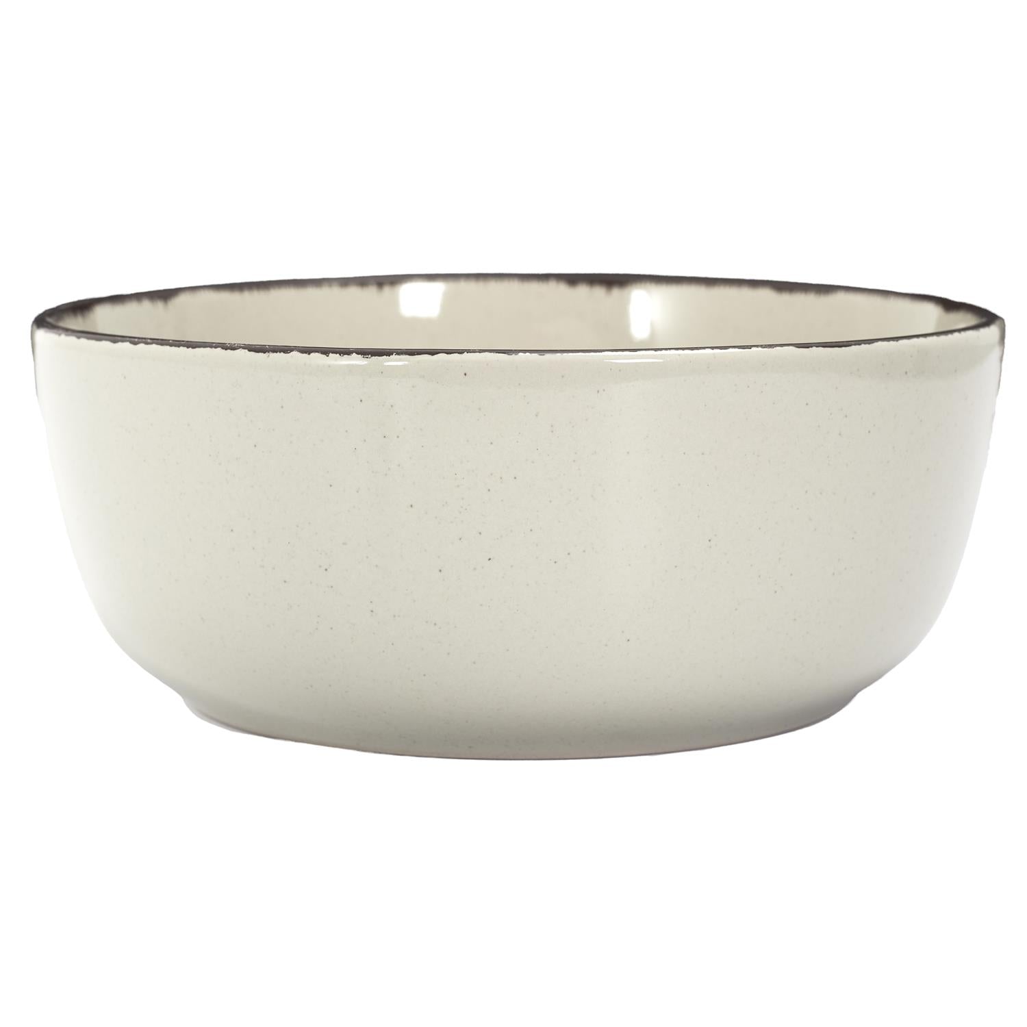 Assiettes creuses grès du temps beige 16,5 cm