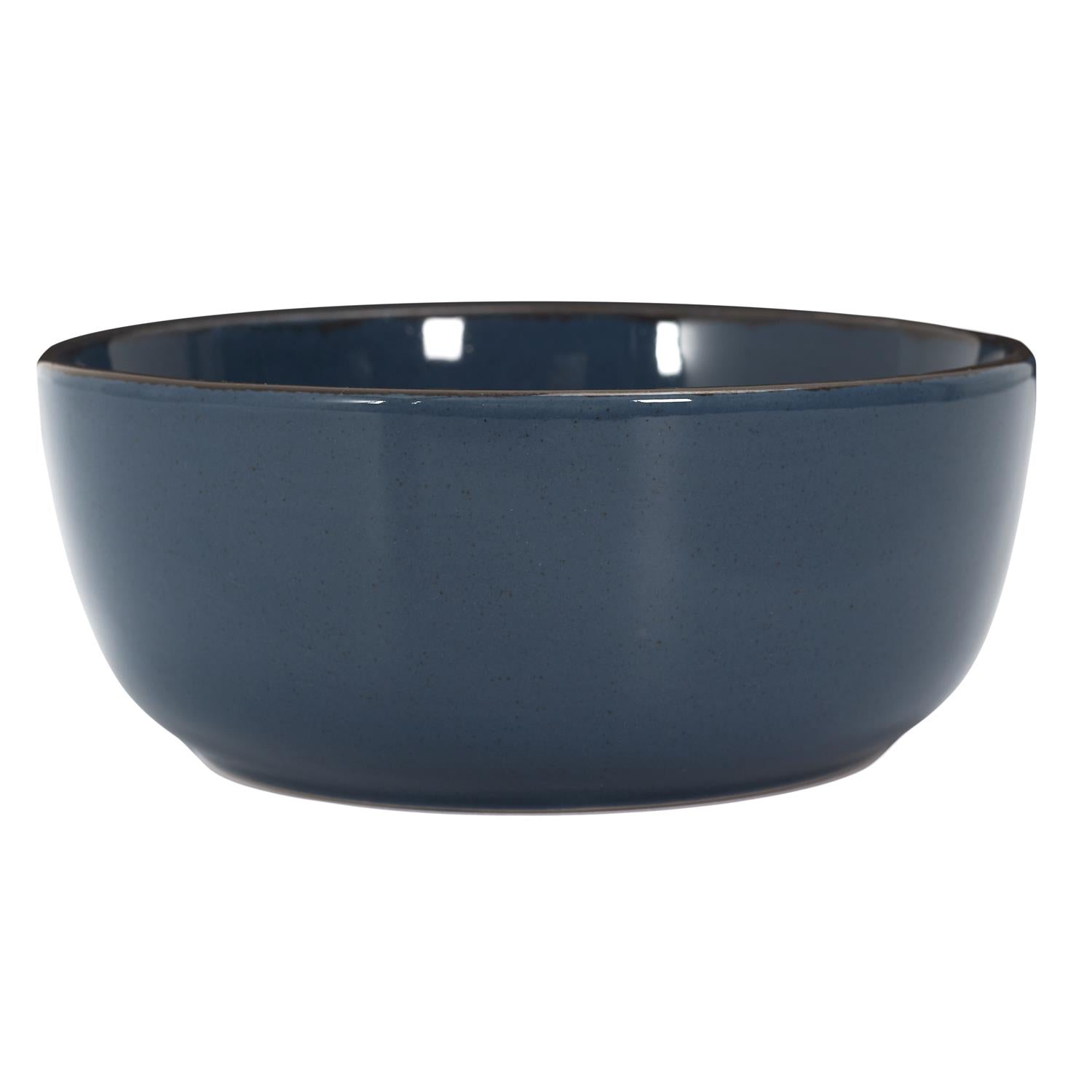 Assiettes creuses grès du temps bleu 16,5 cm