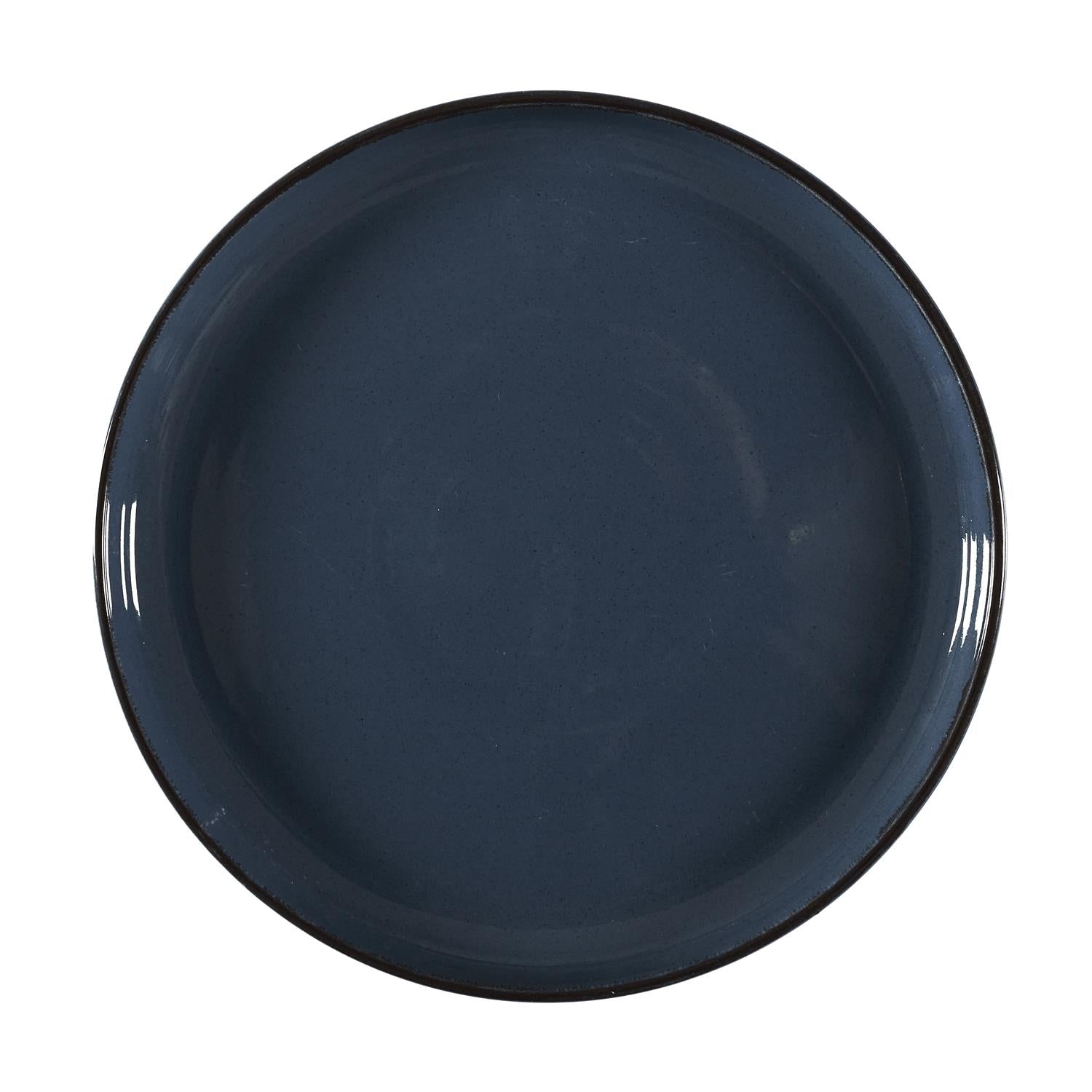 Assiette grès du temps bleu 27,3cm