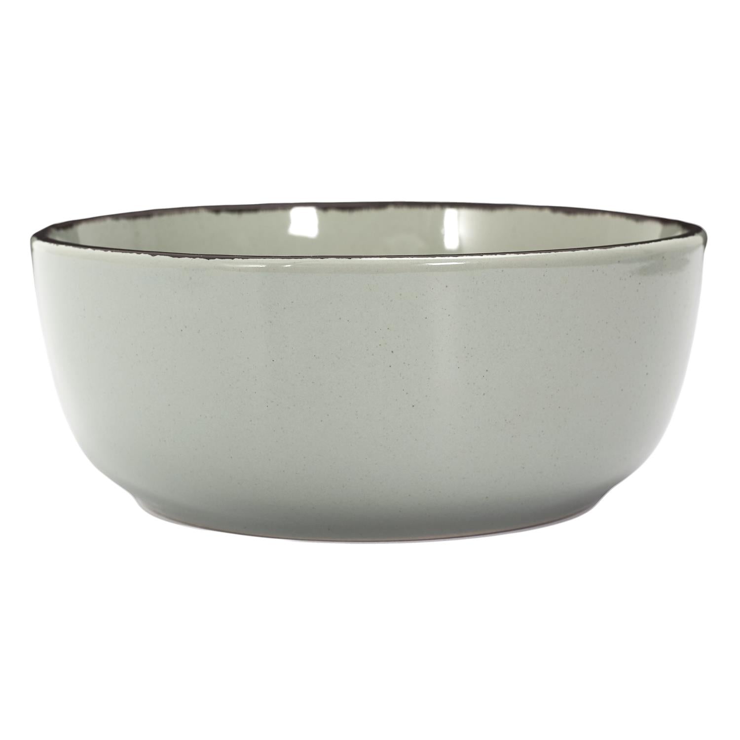 Assiettes creuses grès du temps vert 16,5 cm