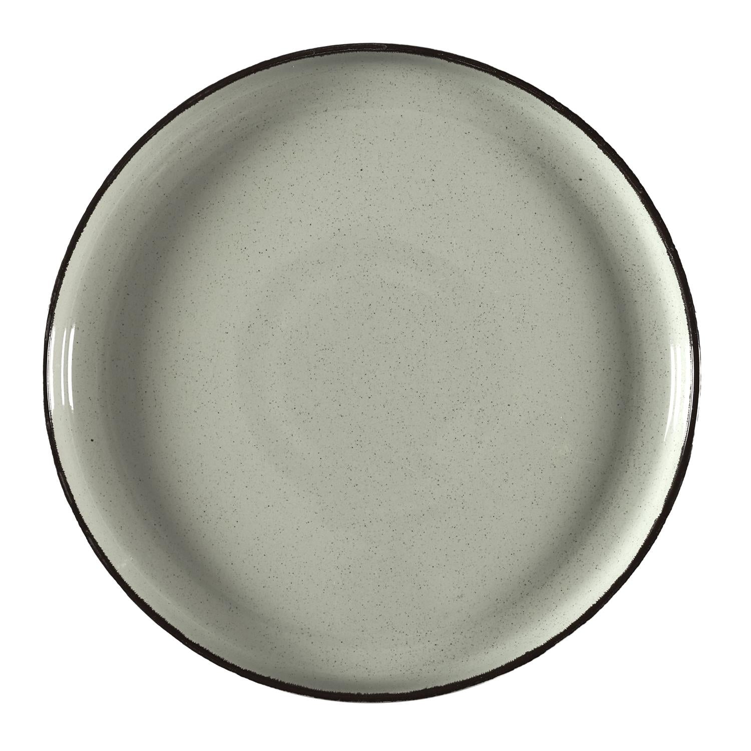 Assiettes à dessert grès du temps vert 20.5 cm