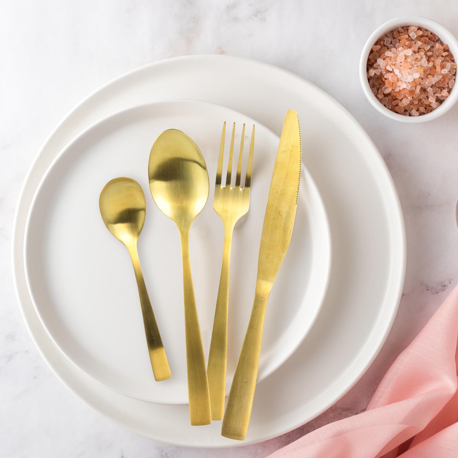 Ménagère dorée x16 Inès