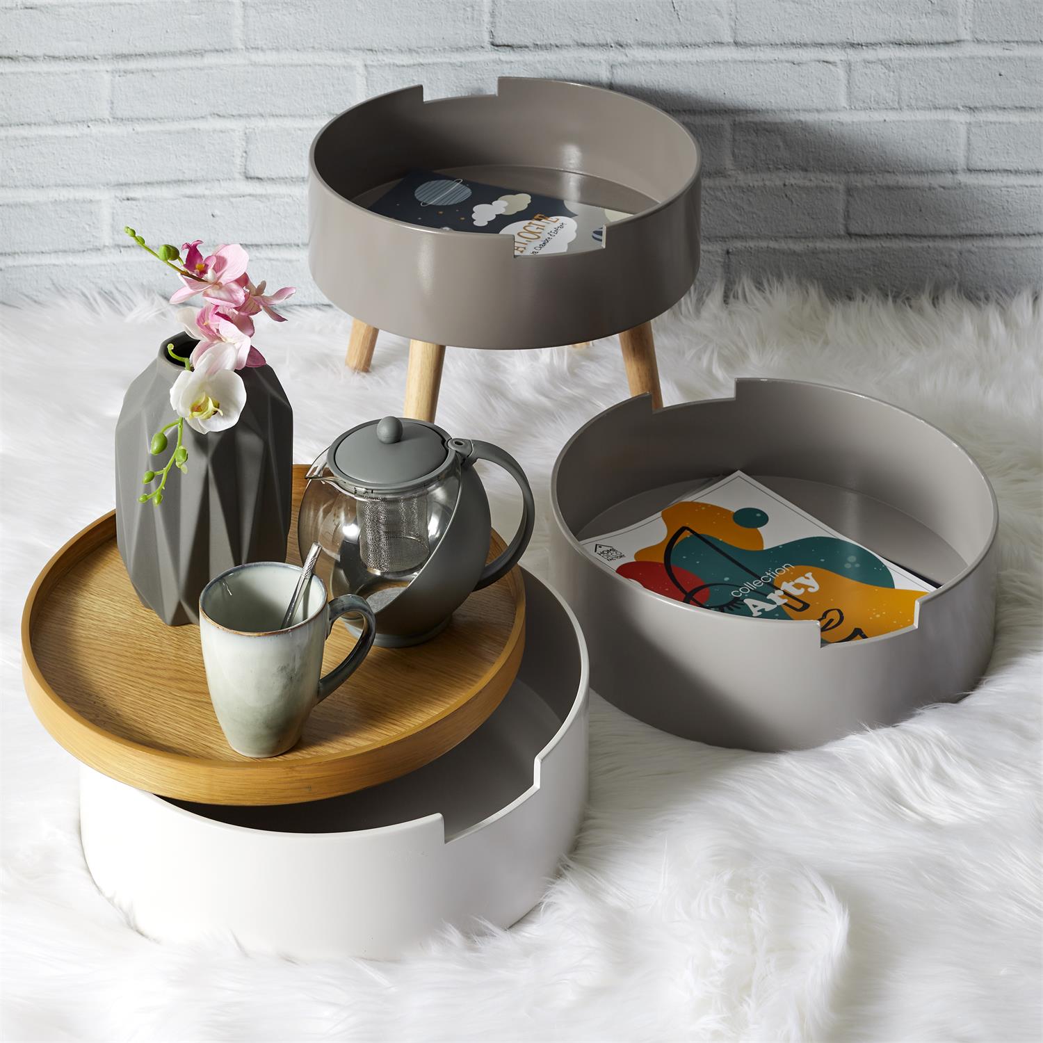 Mug 30cl au grès du temps Gris