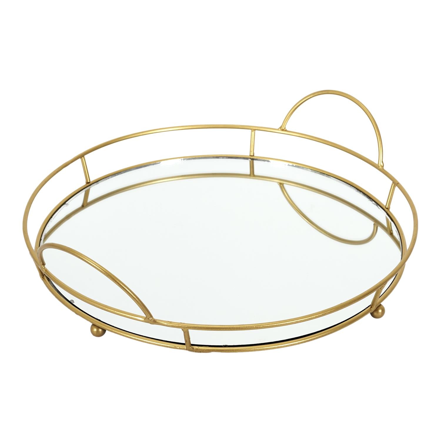 Plateau de présentation miroir 34cm