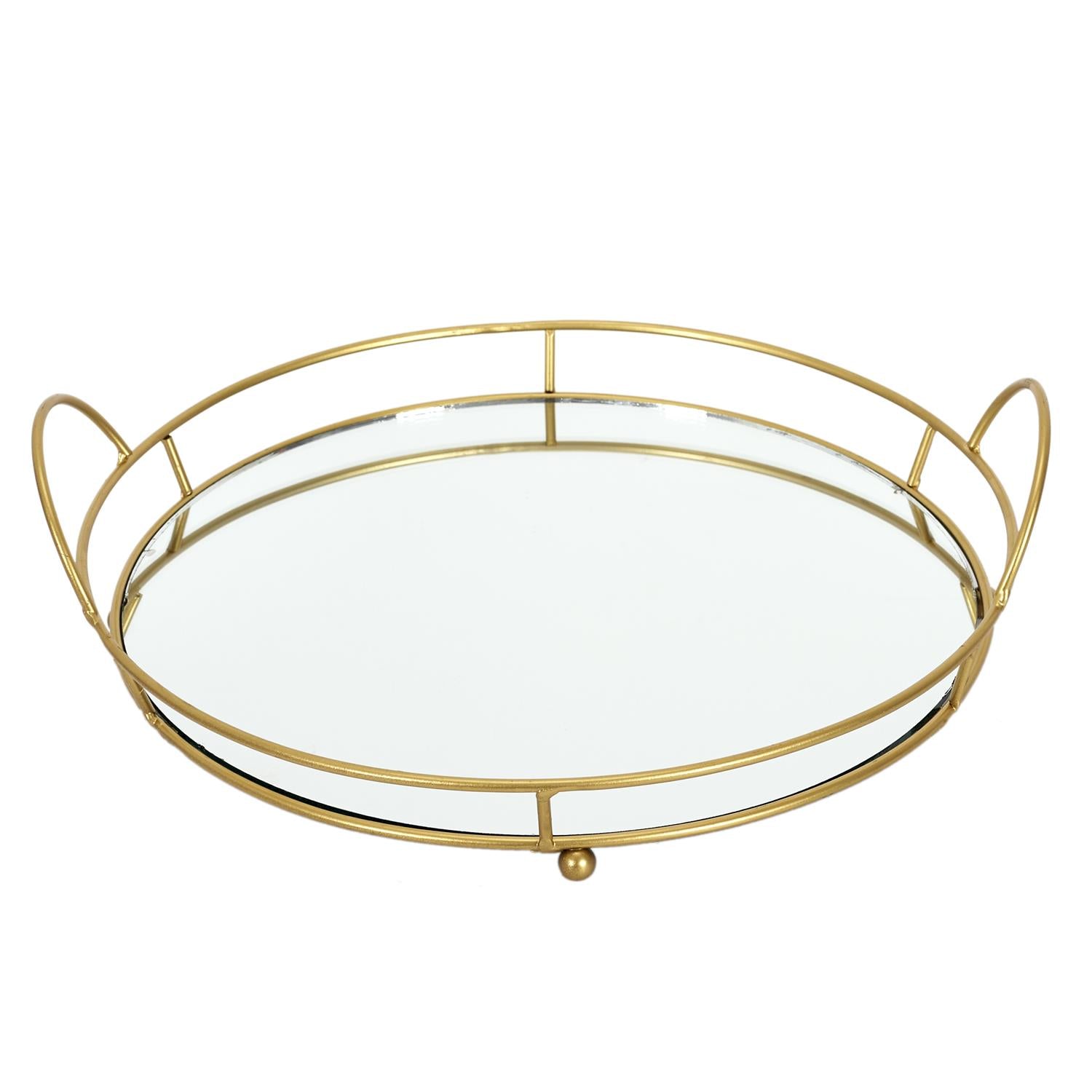 Plateau de présentation miroir 34cm