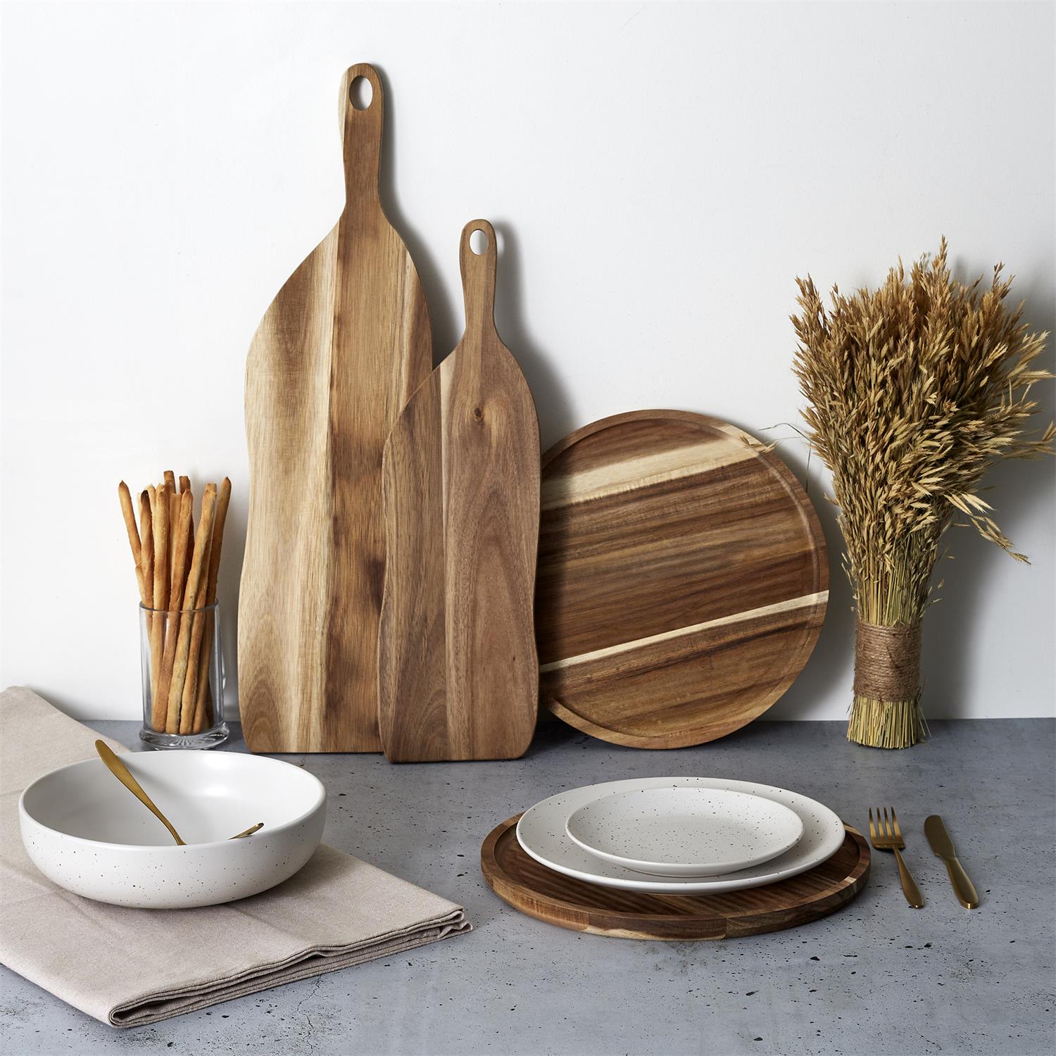 Planche de présentation acacia 64x19cm