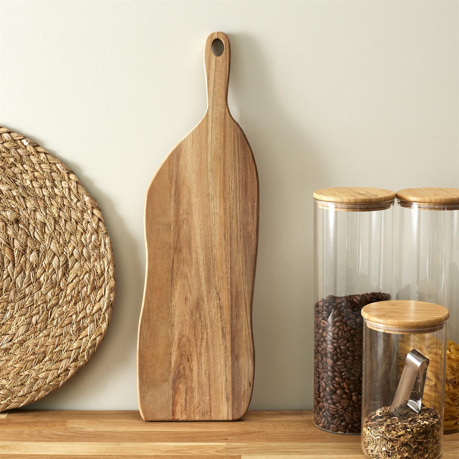 Planche de présentation acacia 64x19cm