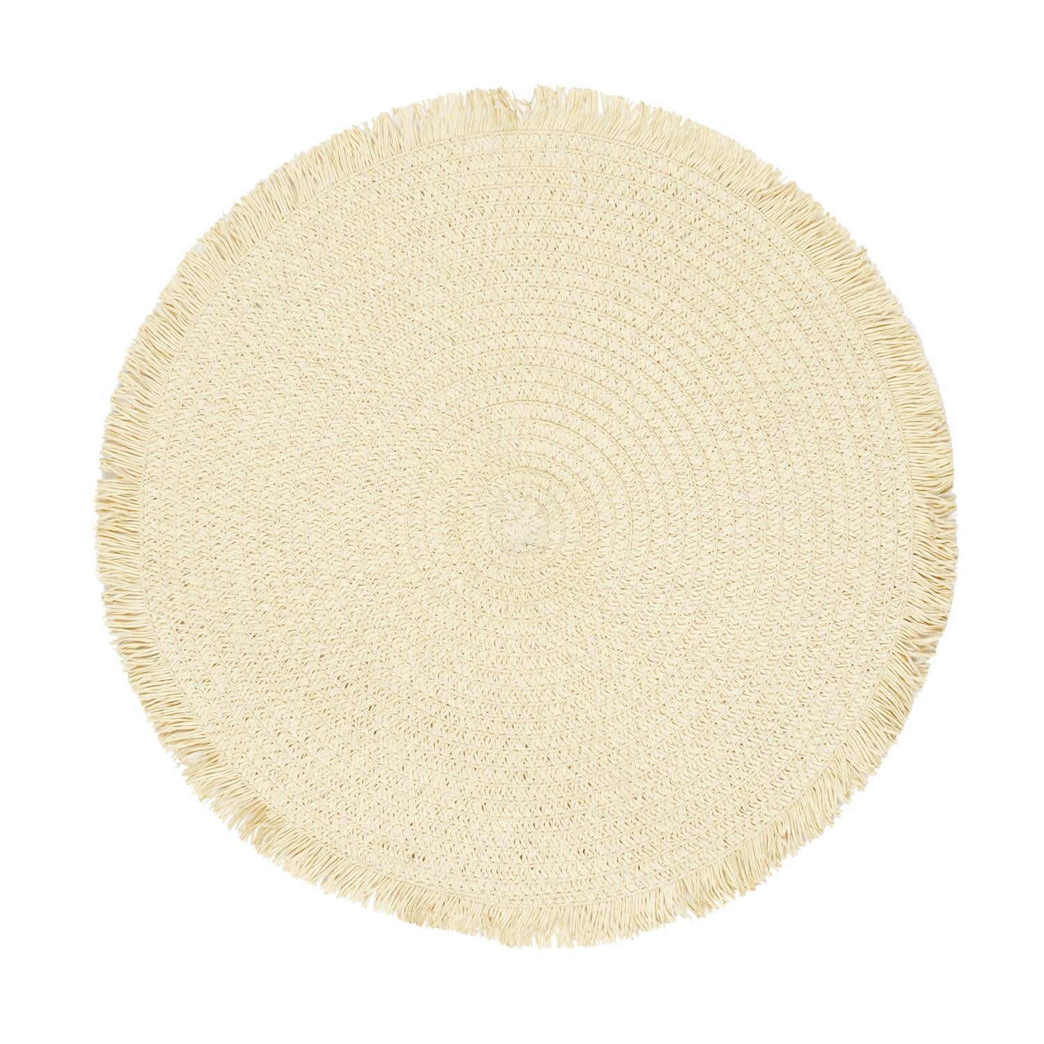 Set de table rond frange 38cm