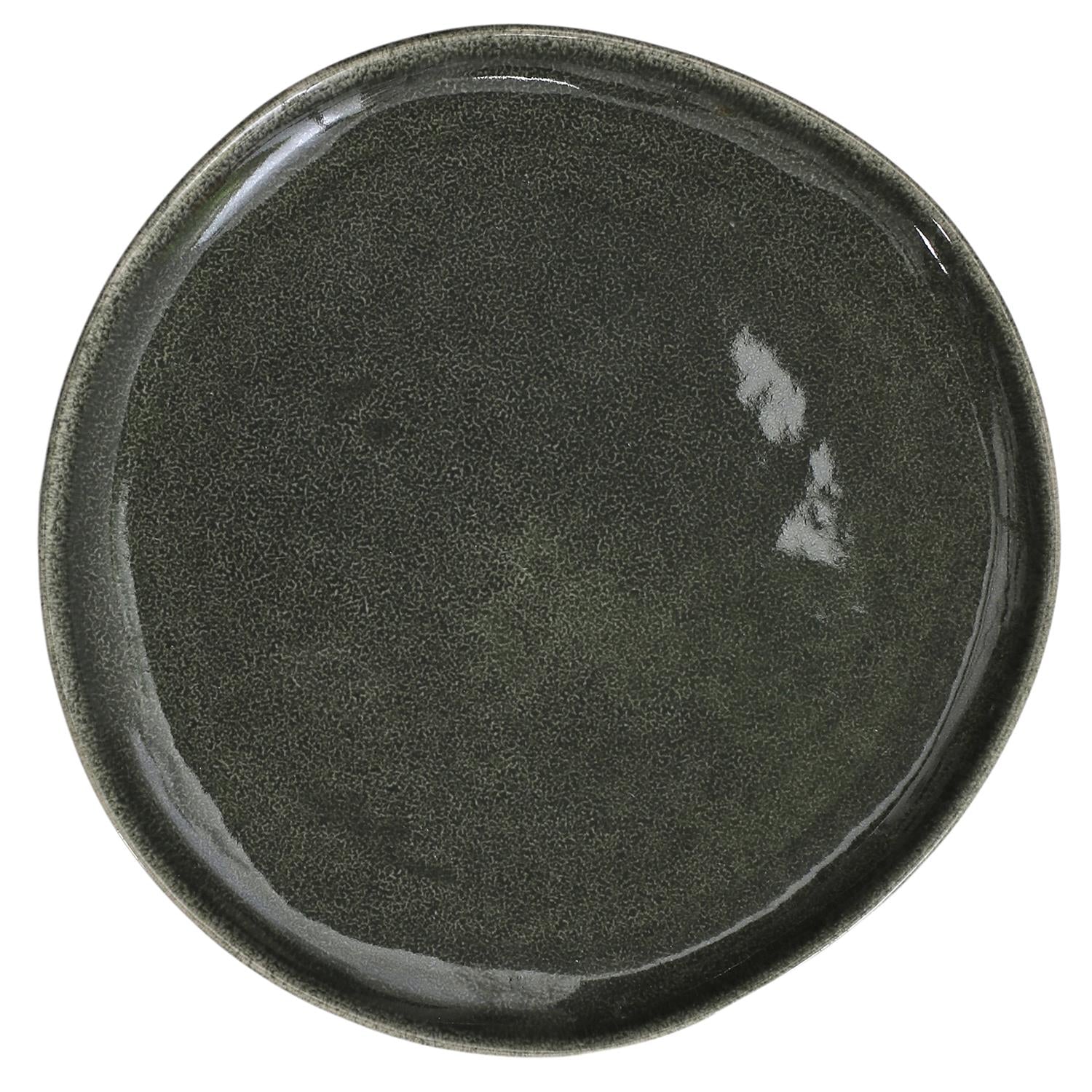 Assiette au grès du temps Vert 27cm