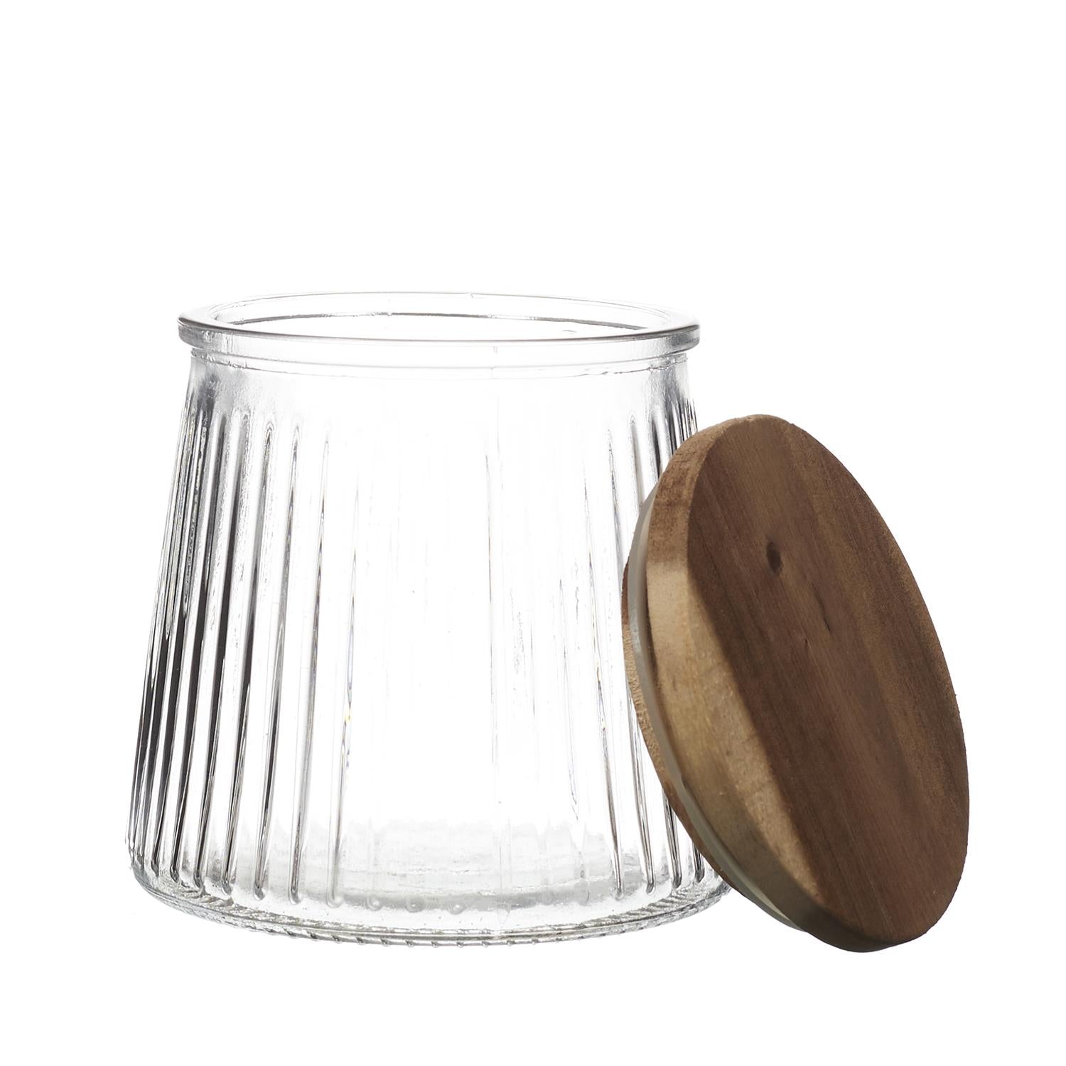 Bocal en verre top acacia 65cl