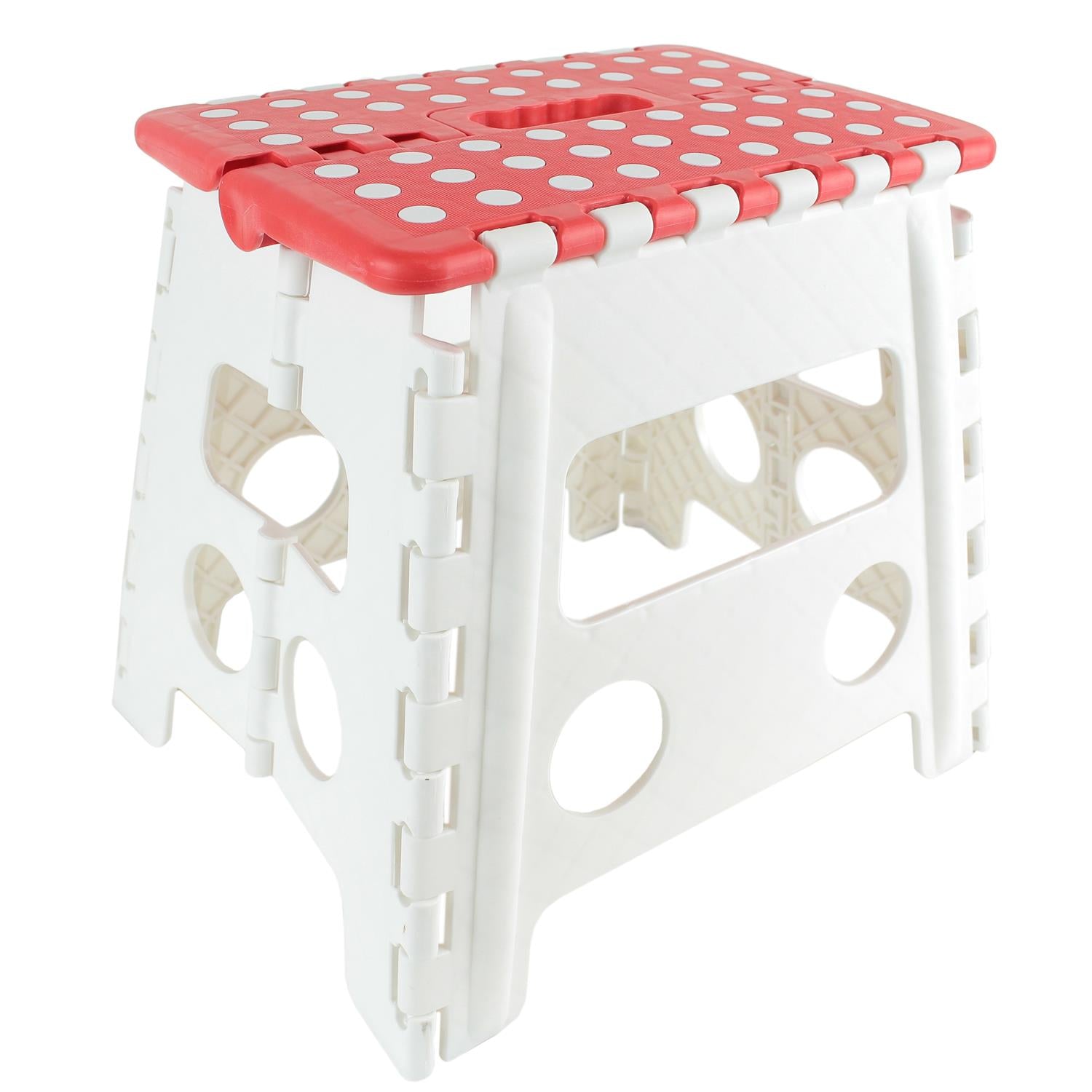 Marchepied pliable h32cm Rouge et blanc