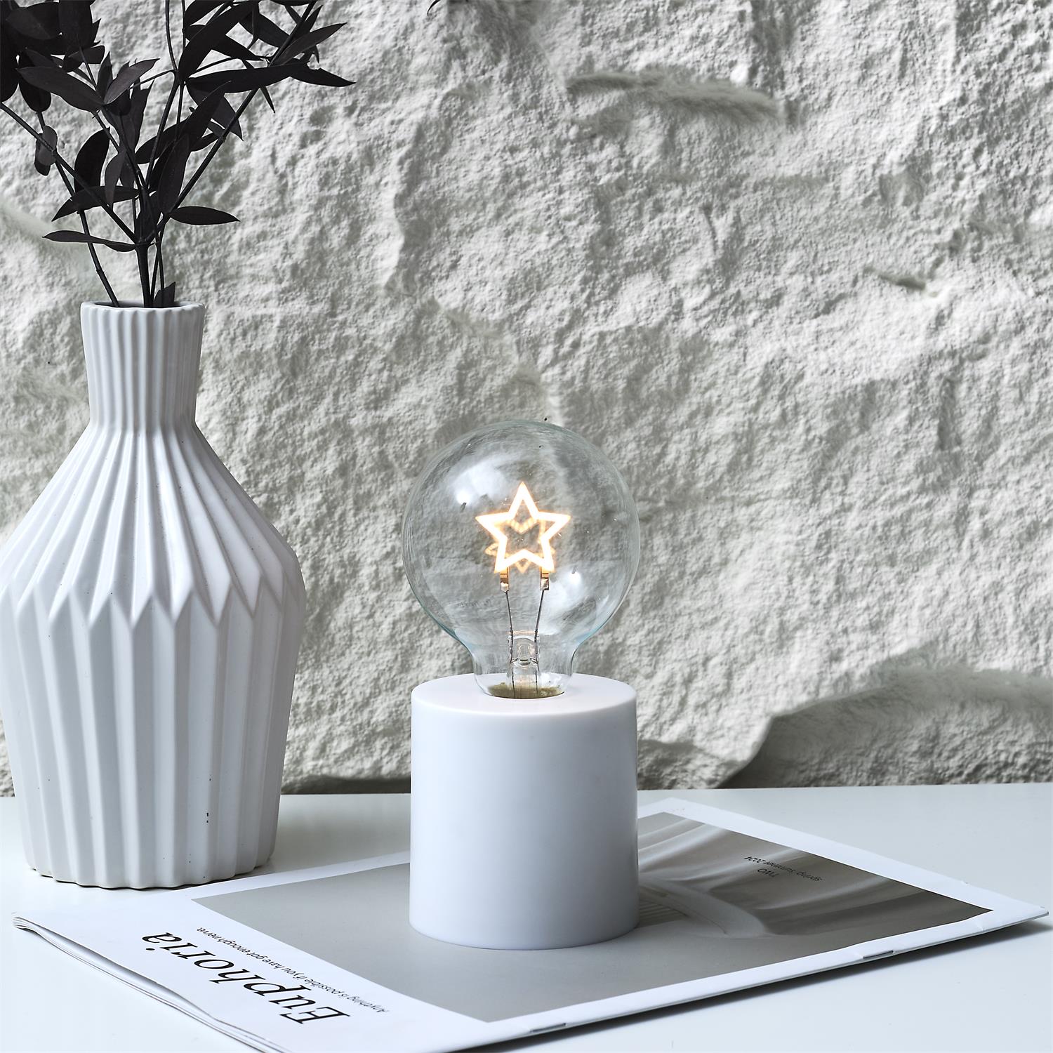 Lampe ampoule effet néon Etoile