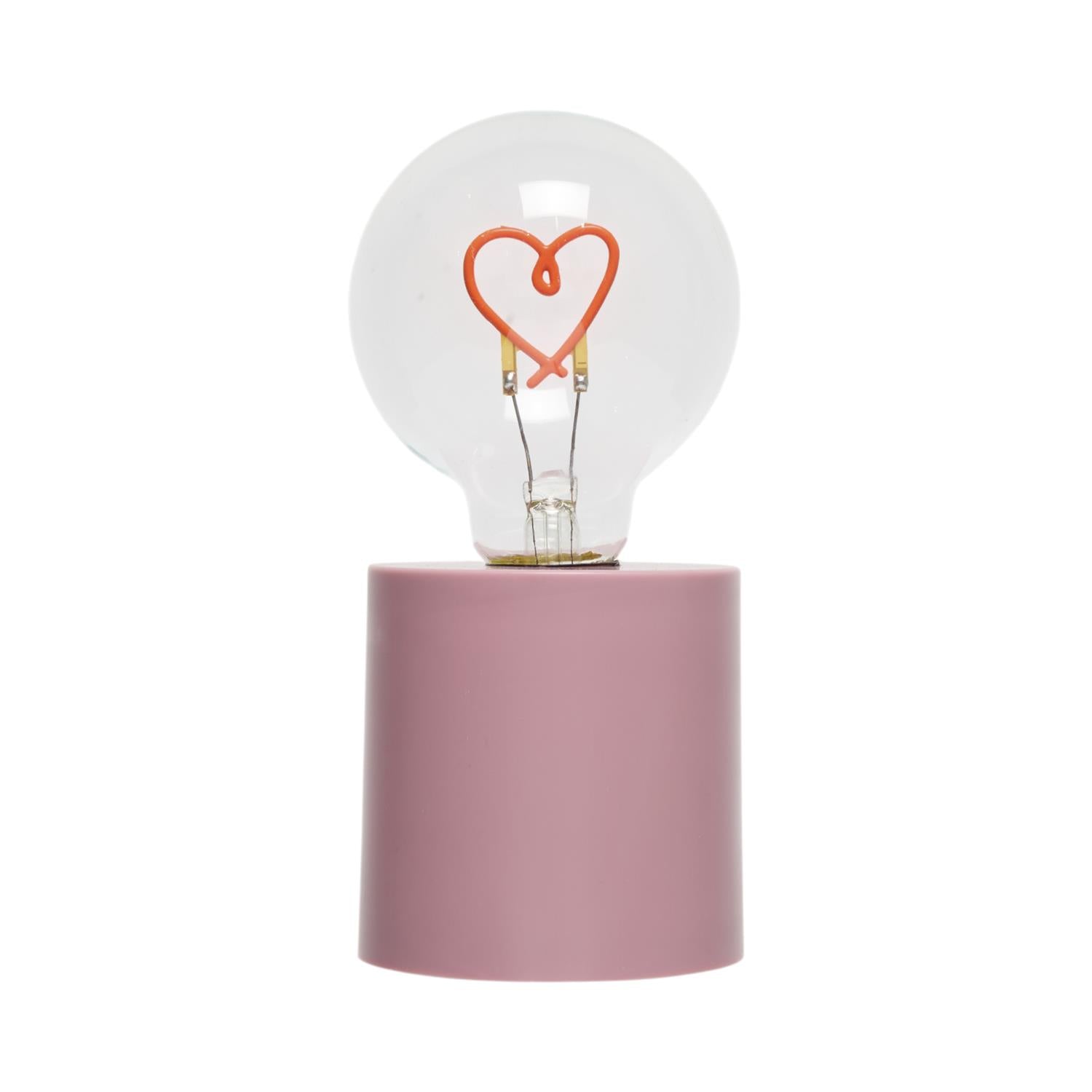 Lampe ampoule effet néon Coeur