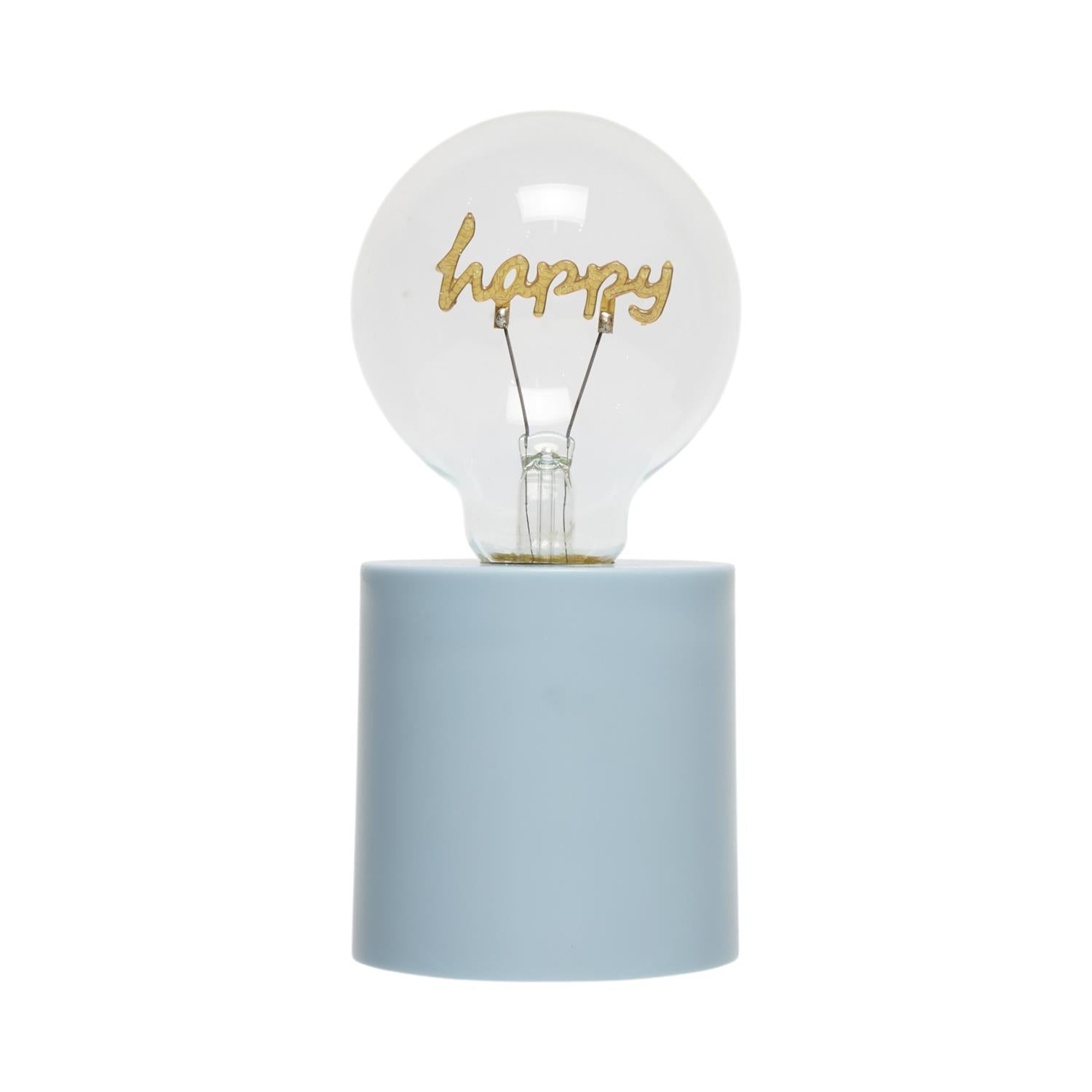 Lampe ampoule effet néon Happy