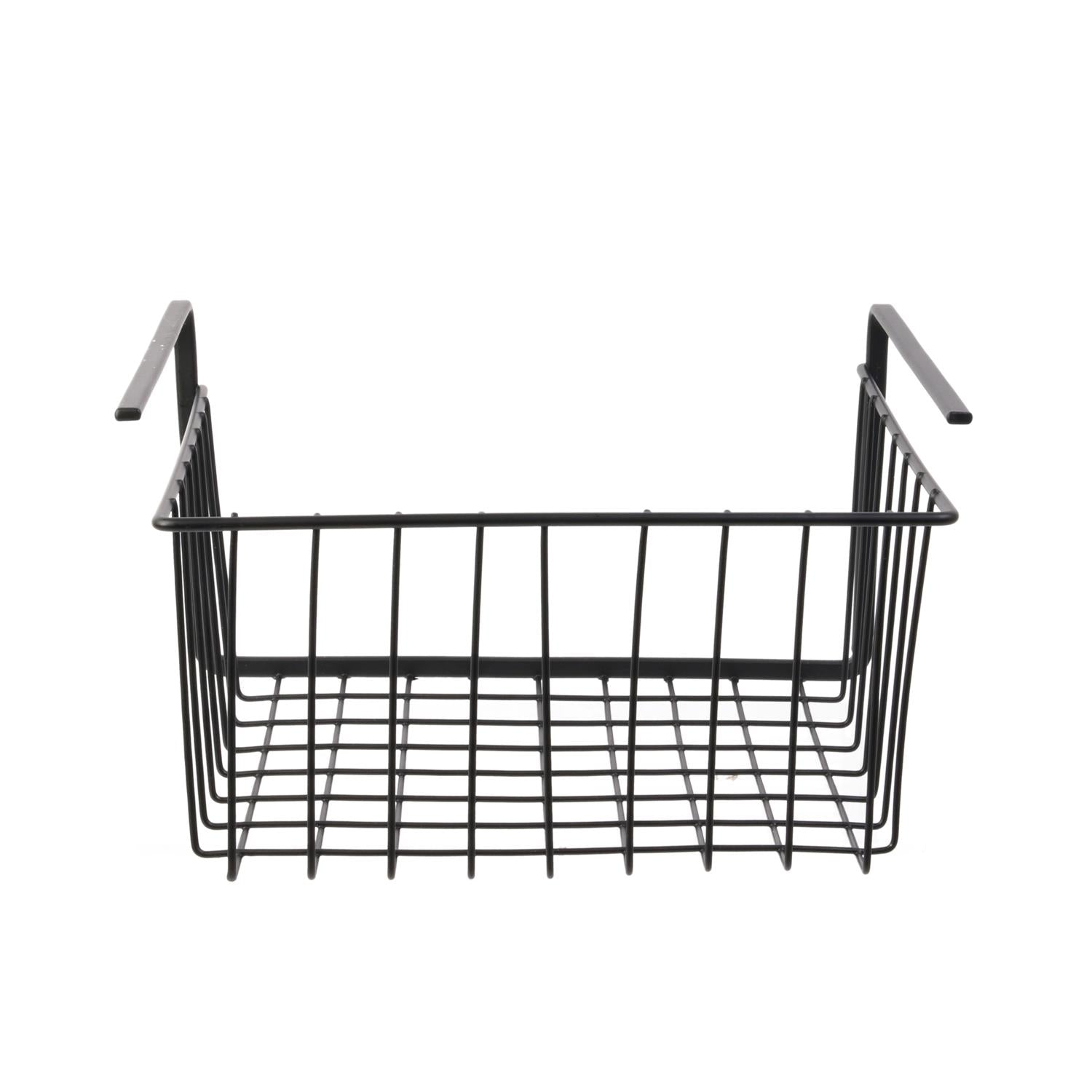 Panier suspendu métal noir 26cm