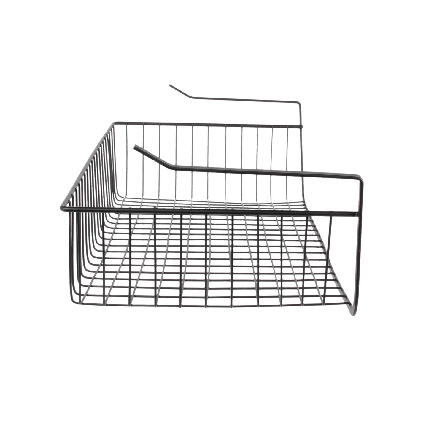 Panier suspendu métal noir 56cm