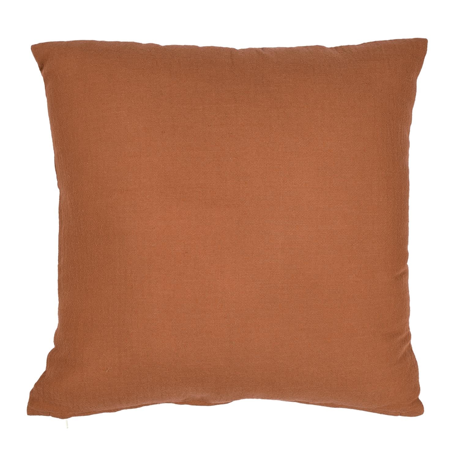 Coussin déhoussable effet gaze de coton