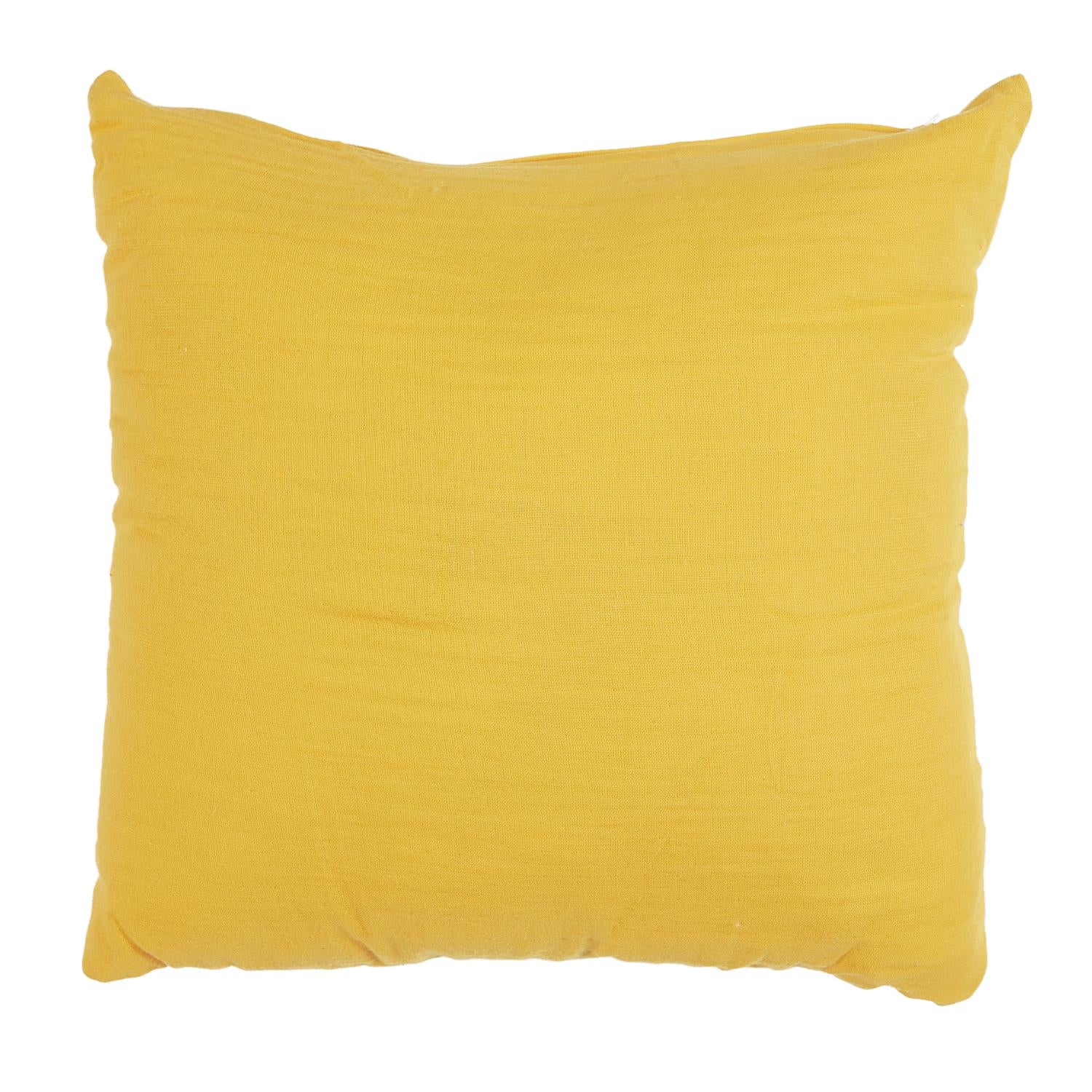 Coussin déhoussable effet gaze de coton