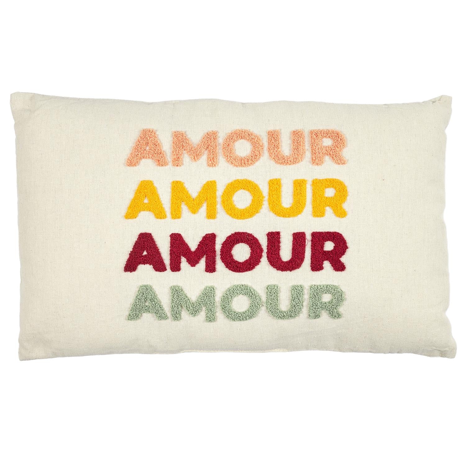Coussin avec bouclette Amour