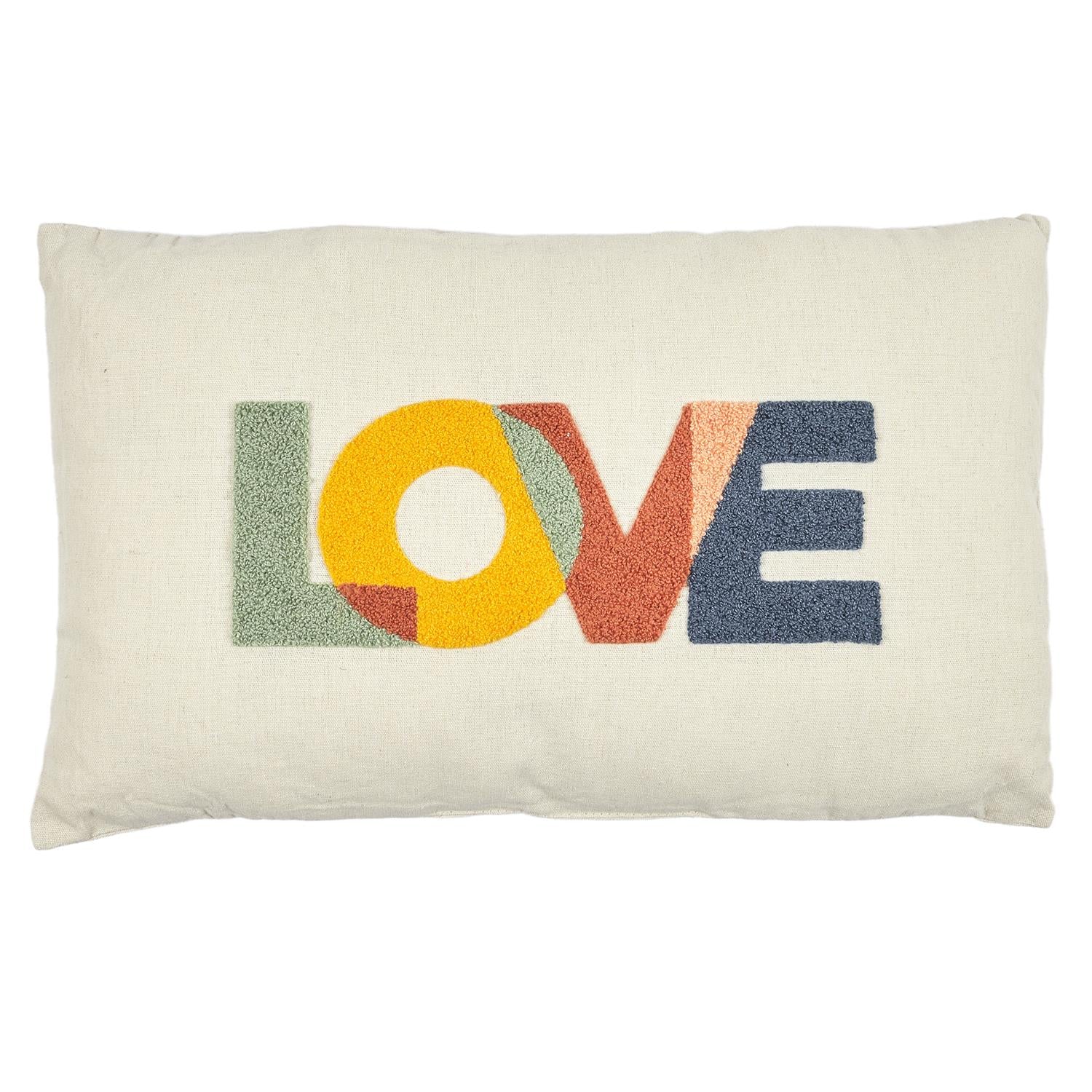Coussin avec bouclette Love