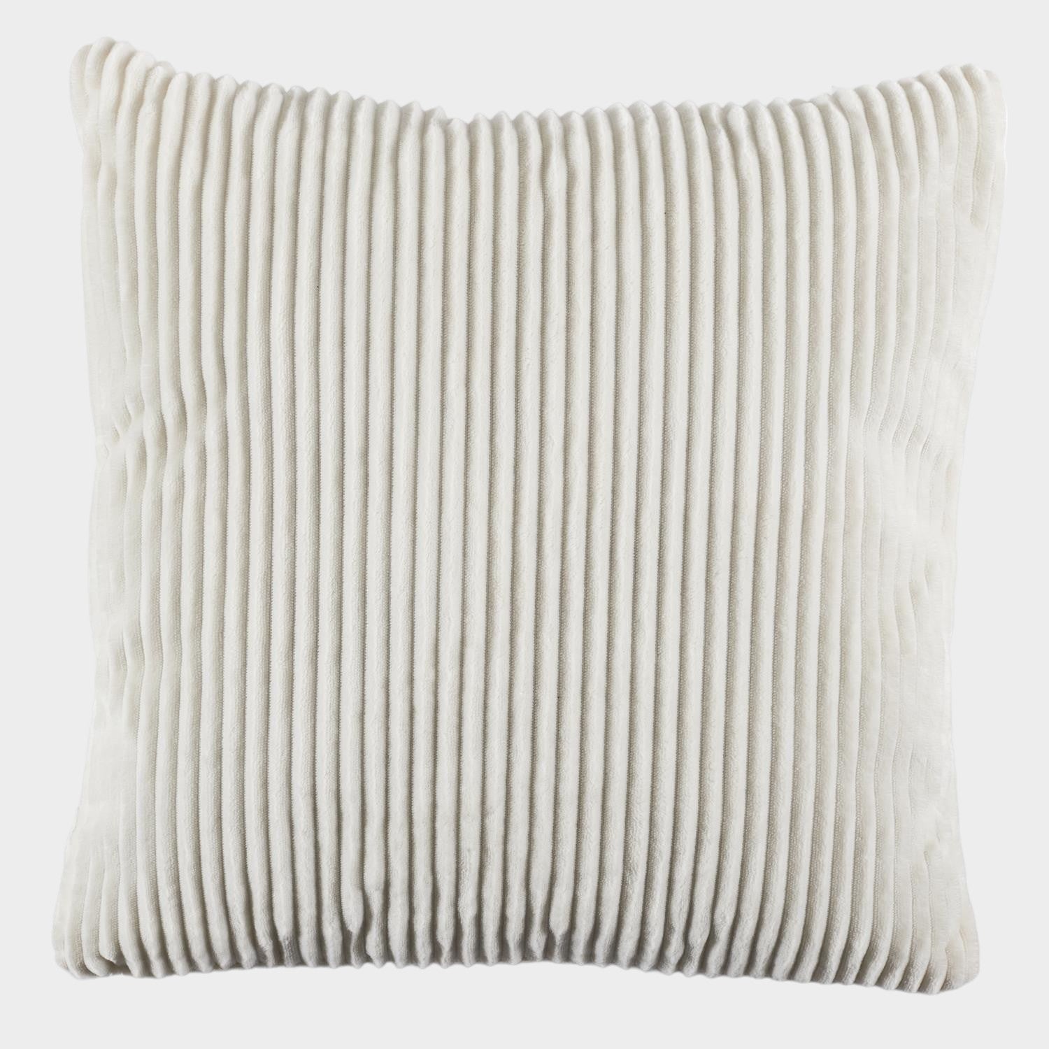Coussin grosse cotes flanelle 40x40cm
