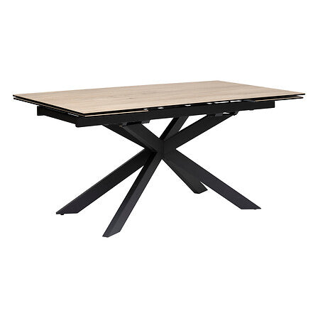 Table céramique extensible Boot effet bois 160-240cm