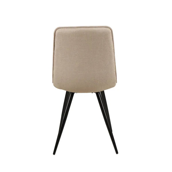 Chaise repas tissu beige ALIZE
