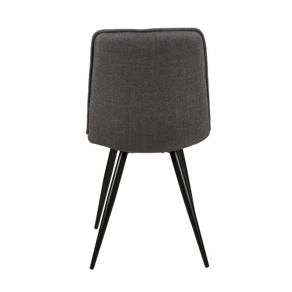 Chaise repas tissu gris fonce ALIZE