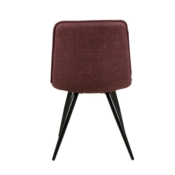 Chaise repas tissu pourpre ALIZE