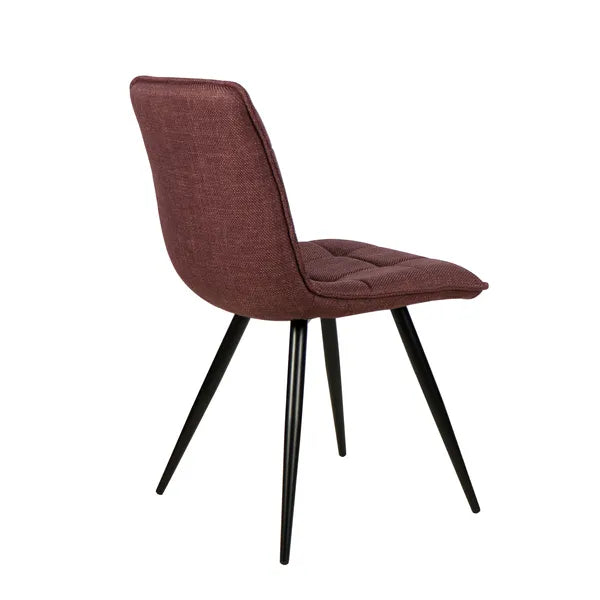 Chaise repas tissu pourpre ALIZE