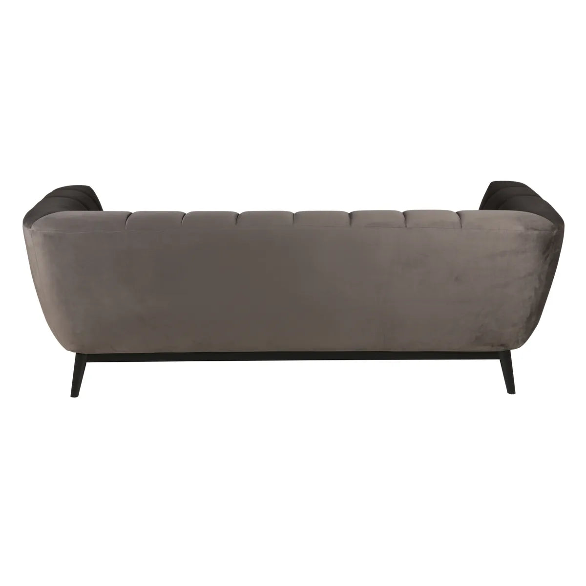 Canapé 3 places Amaro velours gris foncé