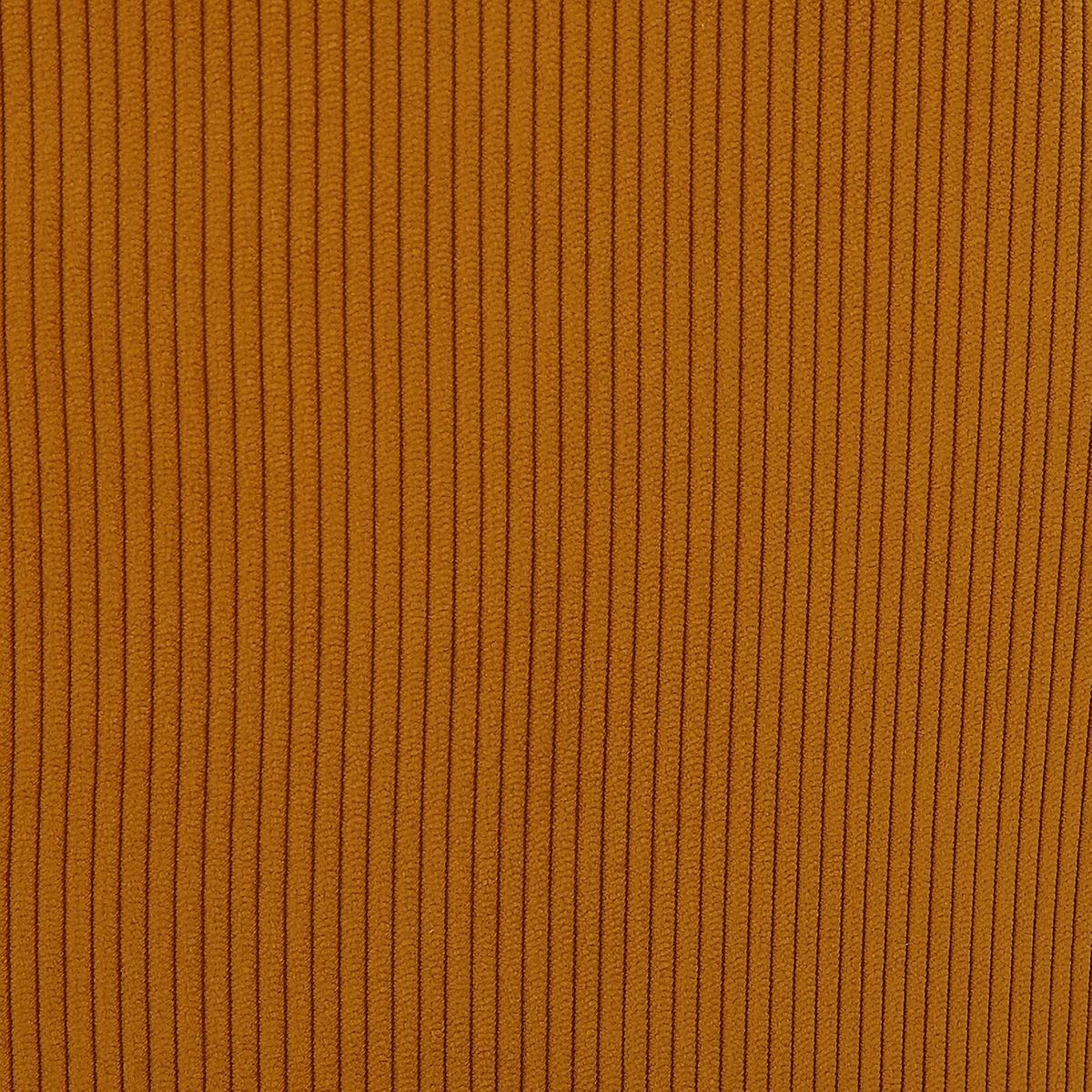 Chaise en velours côtelé jaune curry BARI