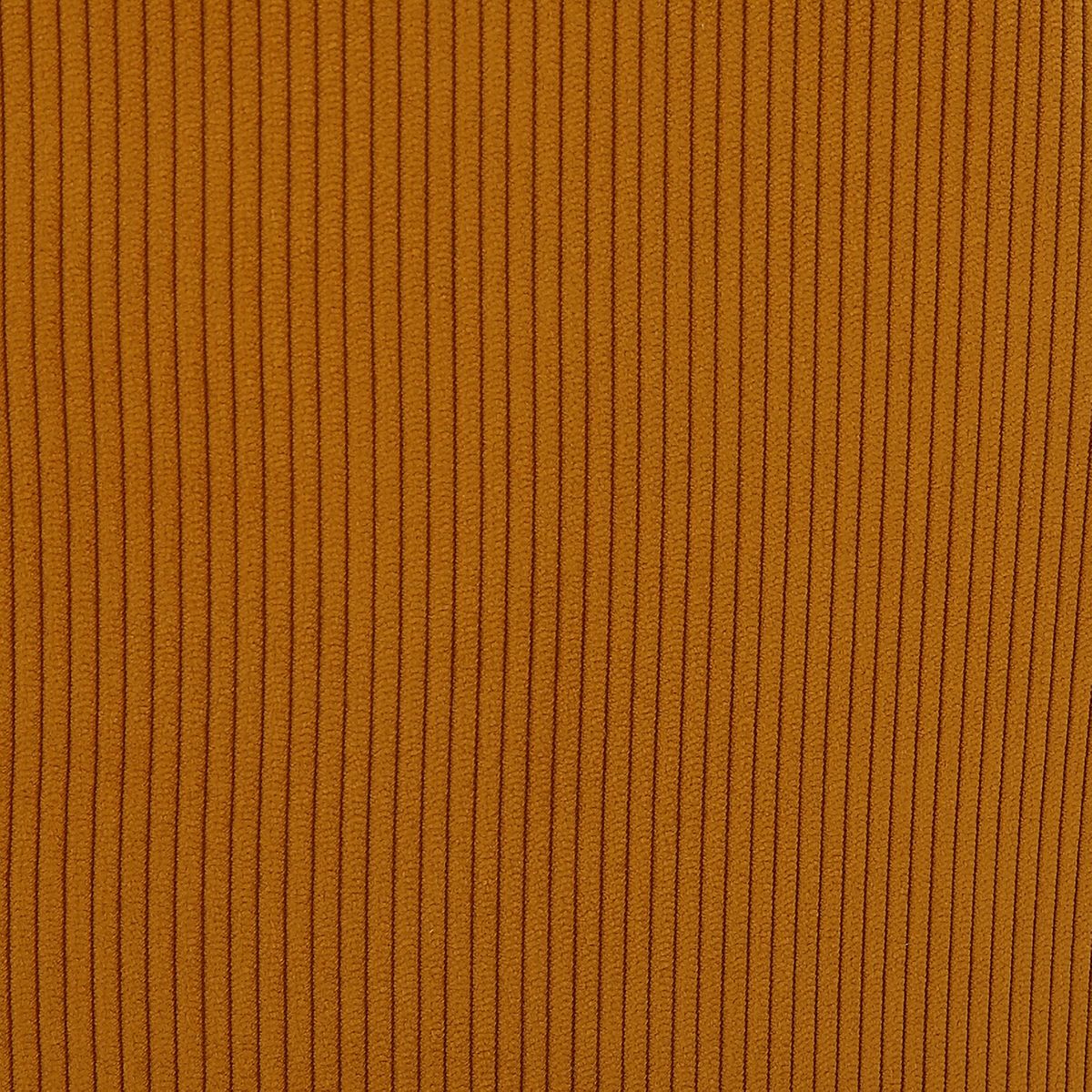 Chaise plan de travail en velours côtelé jaune curry BARI