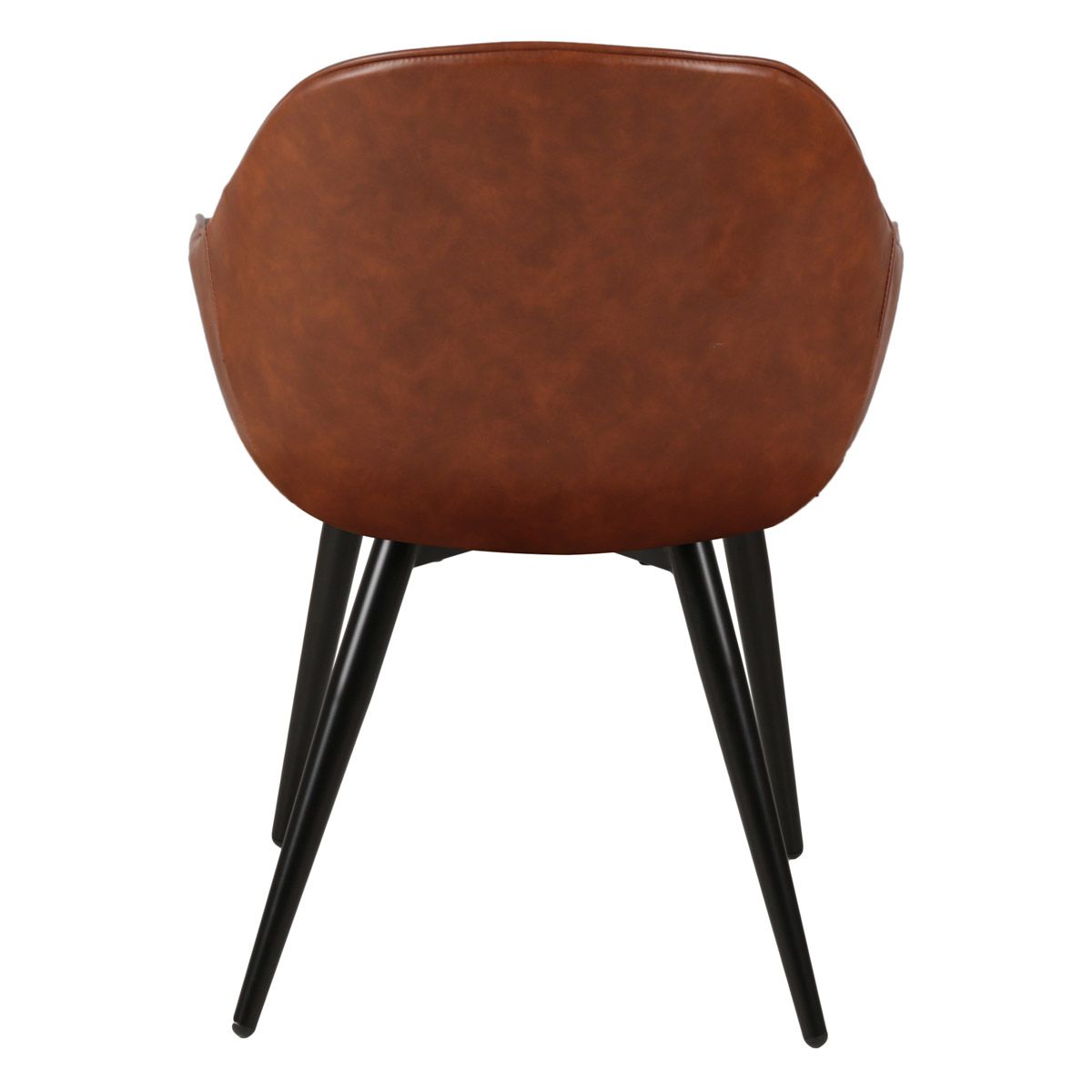 Chaise accoudoirs marron BARI