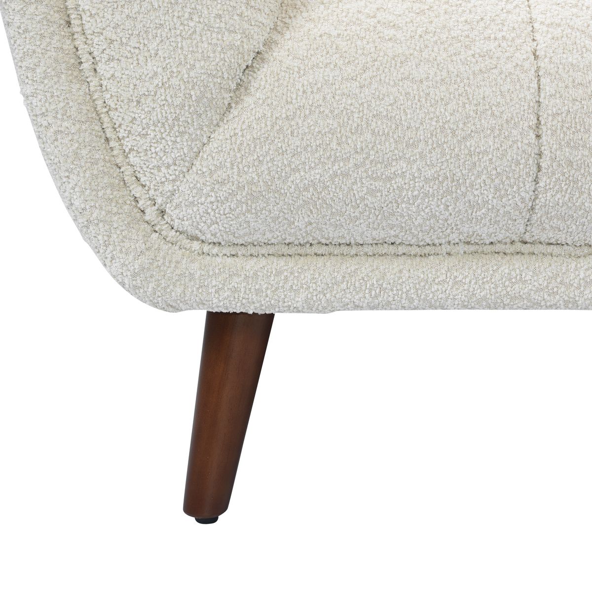 Canapé 2 places effet bouclette écru BERYL